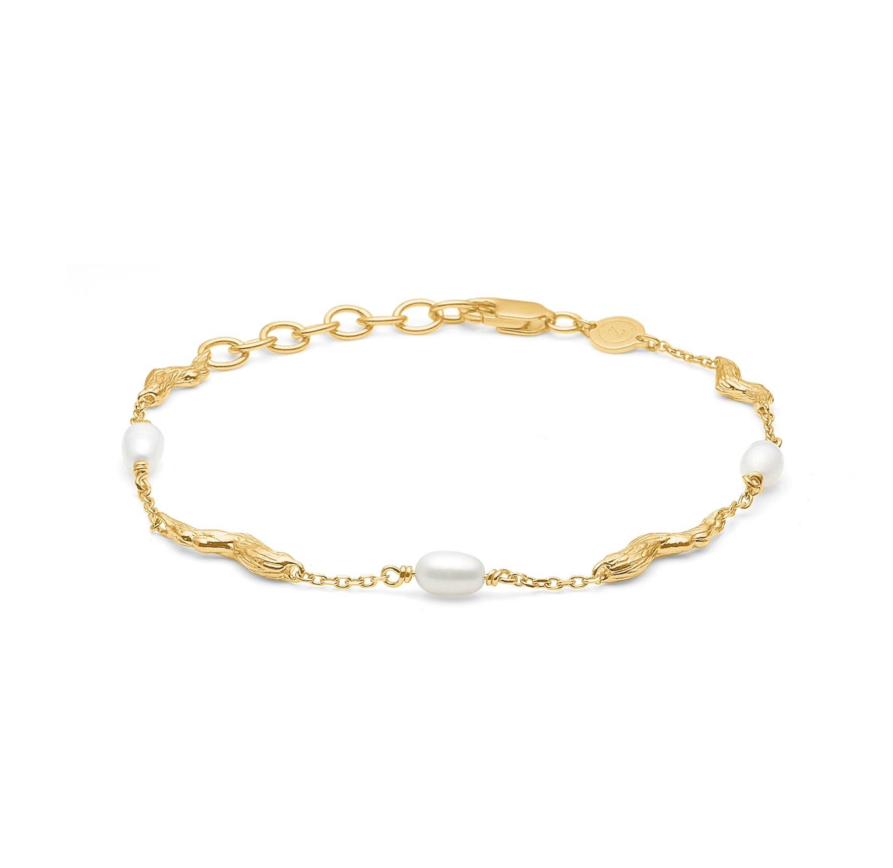 Tangled Pearl Bracelet von Studio Z in Vergoldet-Silber Sterling 925
