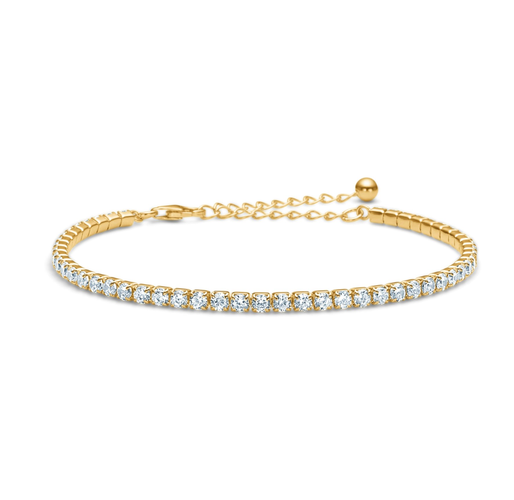 Tennis Medium Bracelet från Studio Z i Förgyllt-Silver Sterling 925