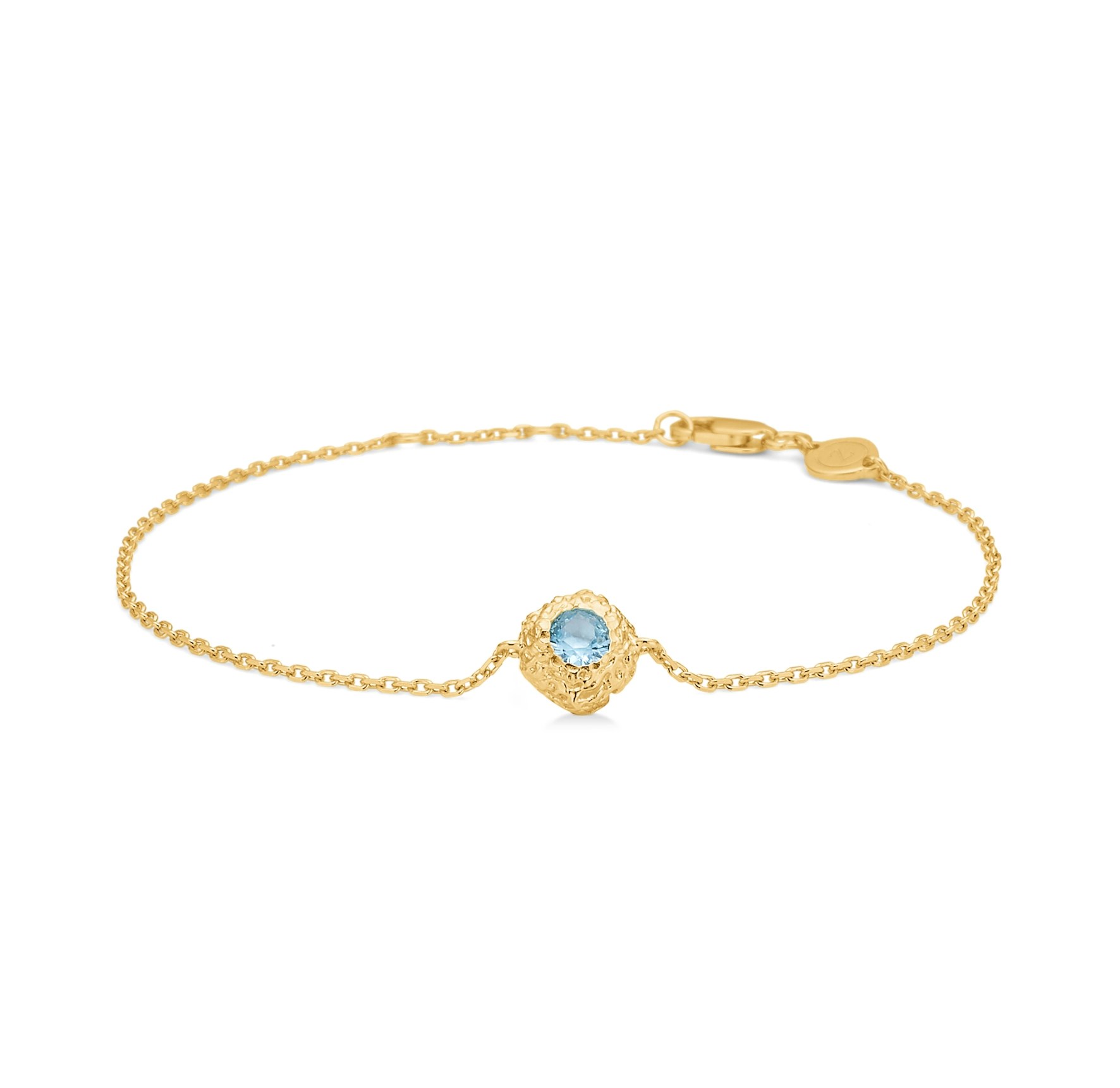 Wild Cliff Blue Zircon Bracelet från Studio Z i Förgyllt-Silver Sterling 925