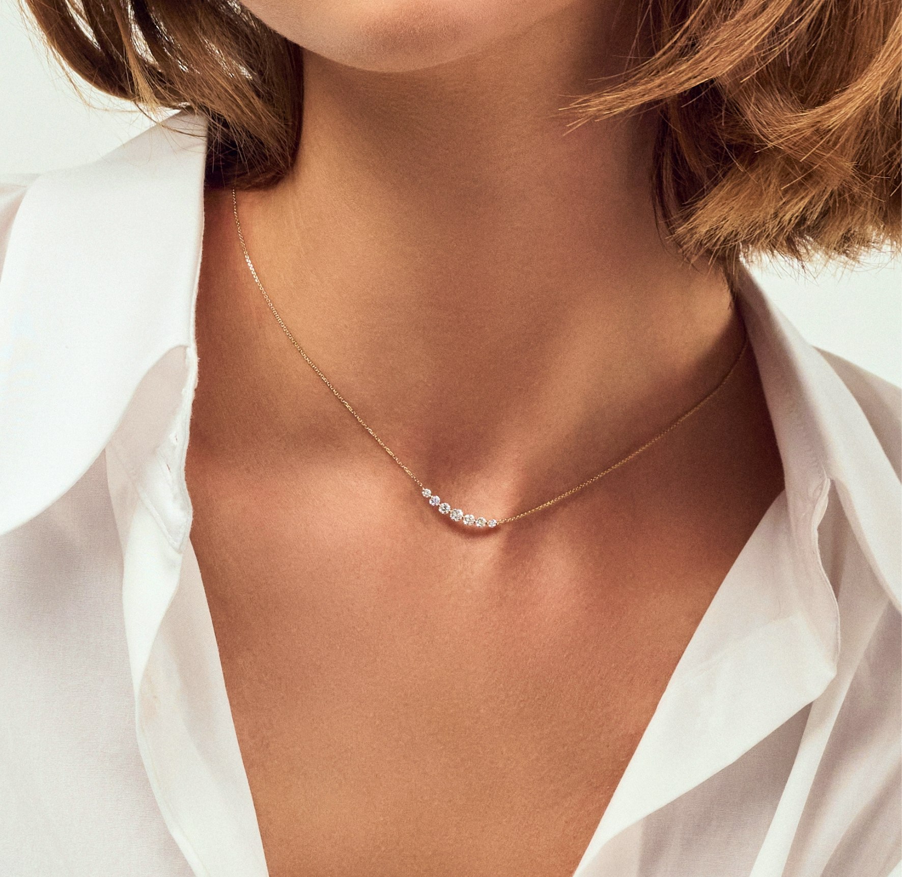 Tiara Grande Necklace 0.46 ct z Sif Jakobs Diamond v Zlato