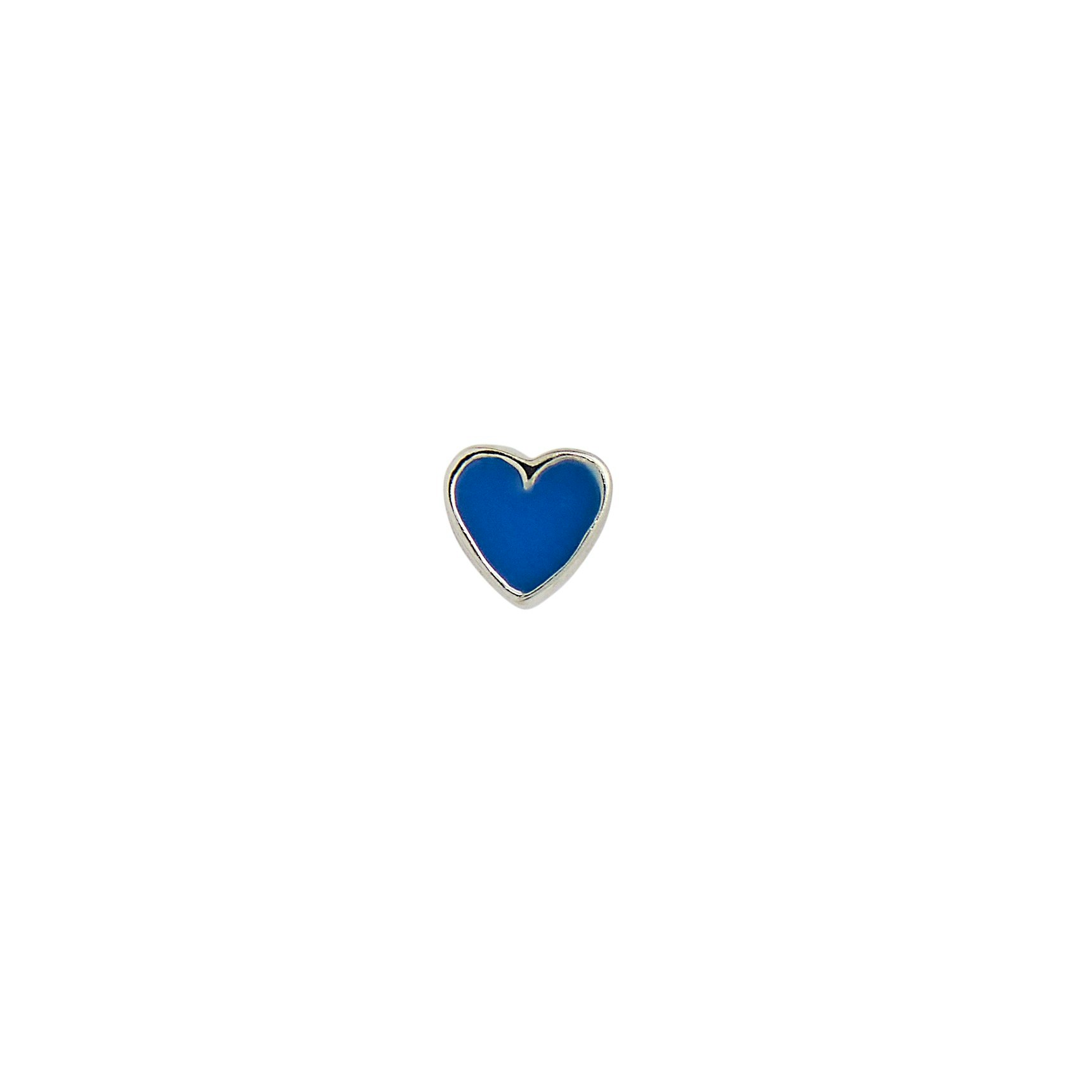 Petit Love Heart Cobalt Blue Enamel von STINE A Jewelry in Silber Sterling 925