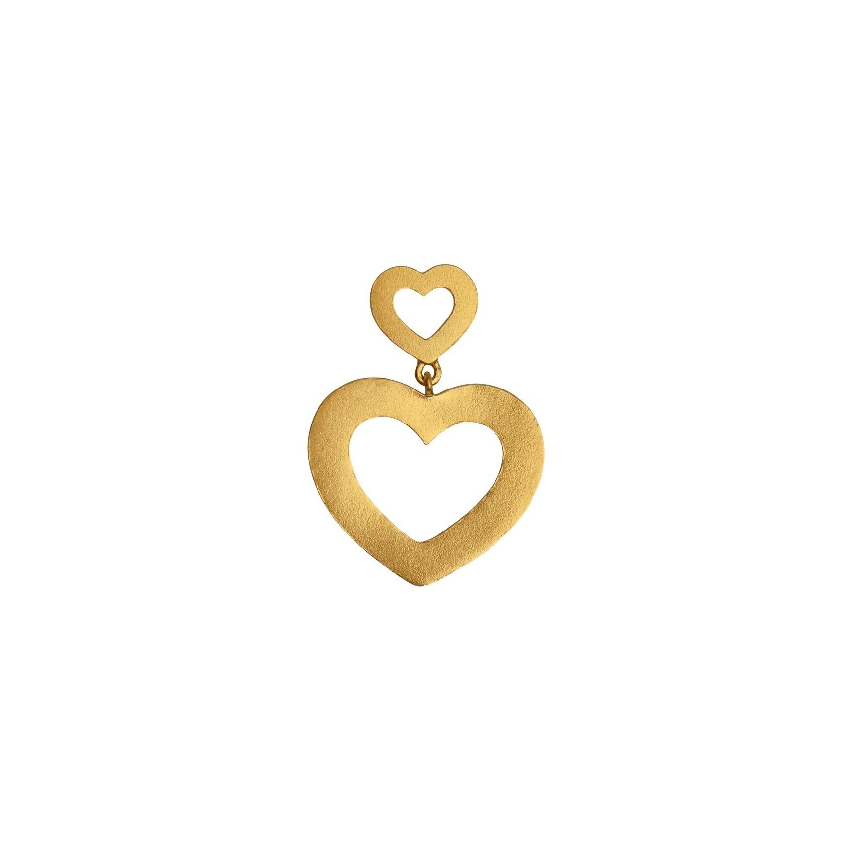My Open Love Hearts Earring von STINE A Jewelry in Vergoldet-Silber Sterling 925