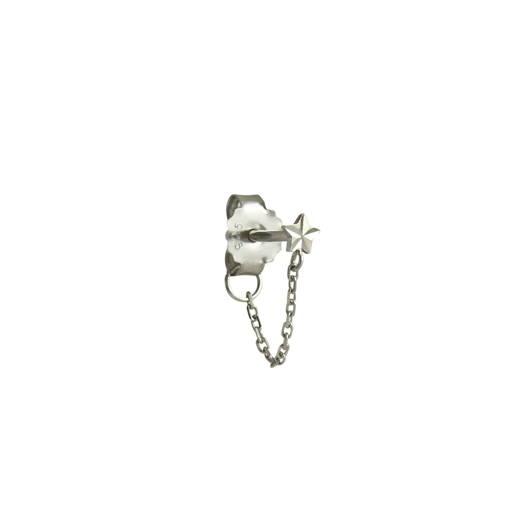 Star Etoile with Chain Earring fra STINE A Jewelry i Sølv Sterling 925