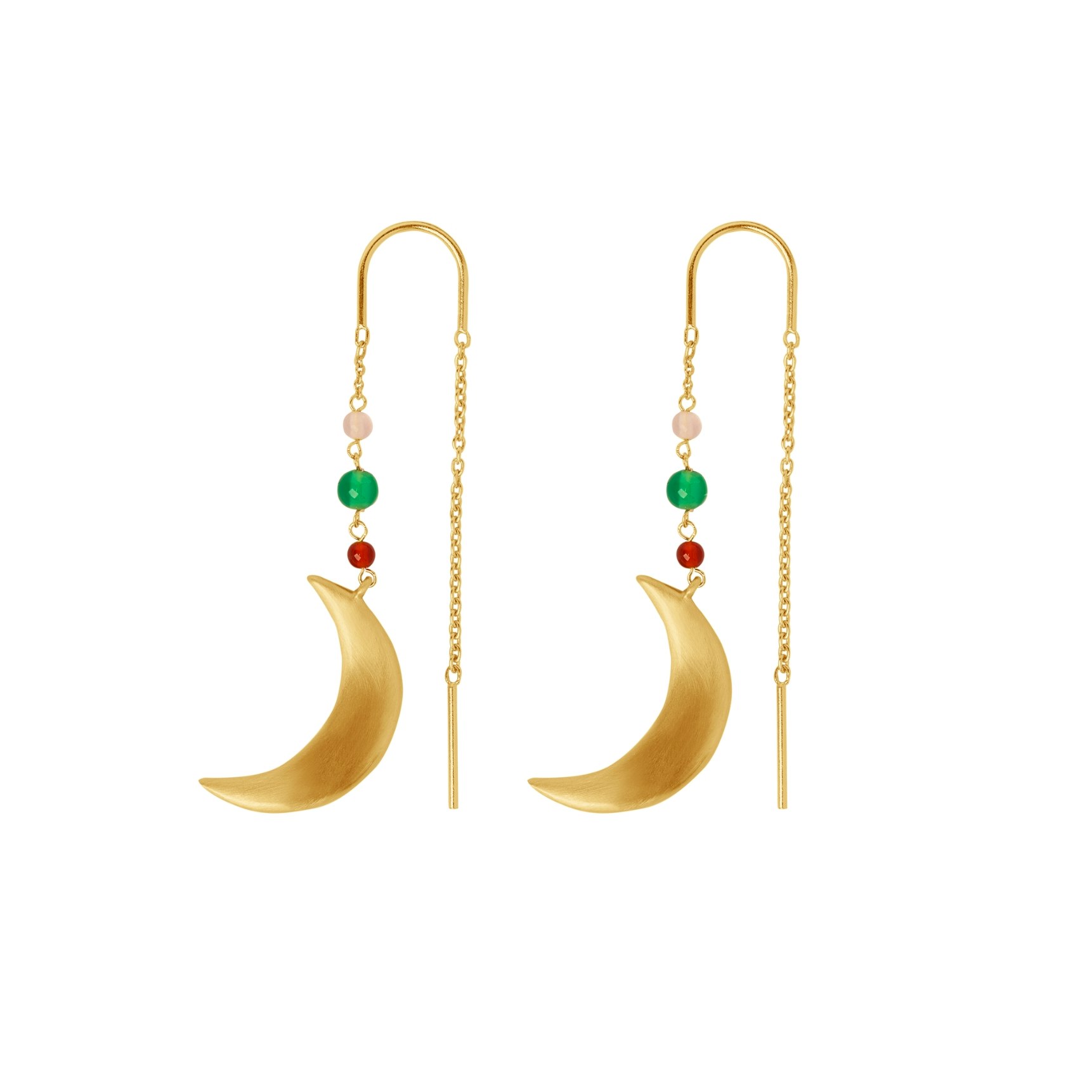 Summer Moon Earrings Color od byBiehl w Pozłacane srebro próby 925.