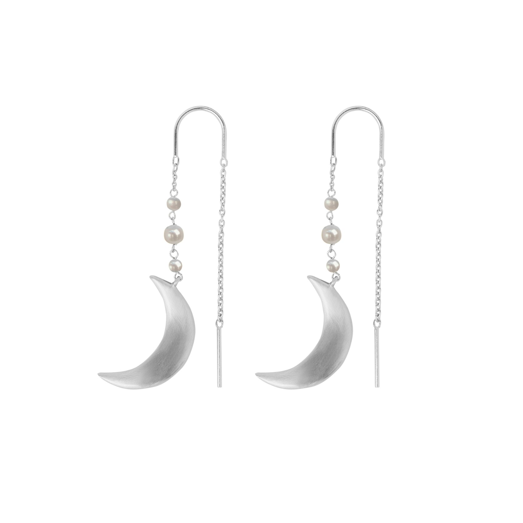 Summer Moon Earrings fra byBiehl i Sølv Sterling 925