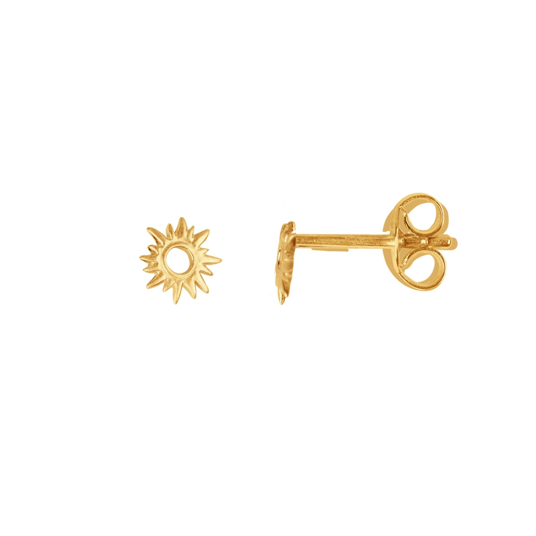 Sun Wild Studs von byBiehl in Vergoldet-Silber Sterling 925