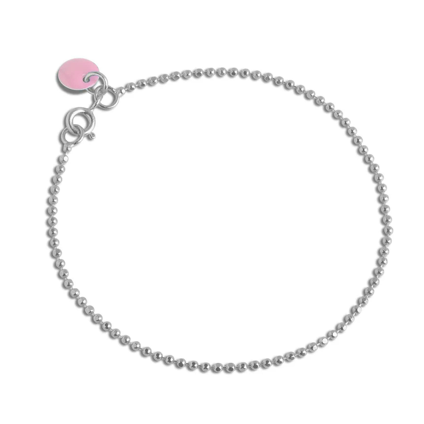 Ball Chain Bracelet Flamingo z Enamel Copenhagen v Stříbro Sterling 925