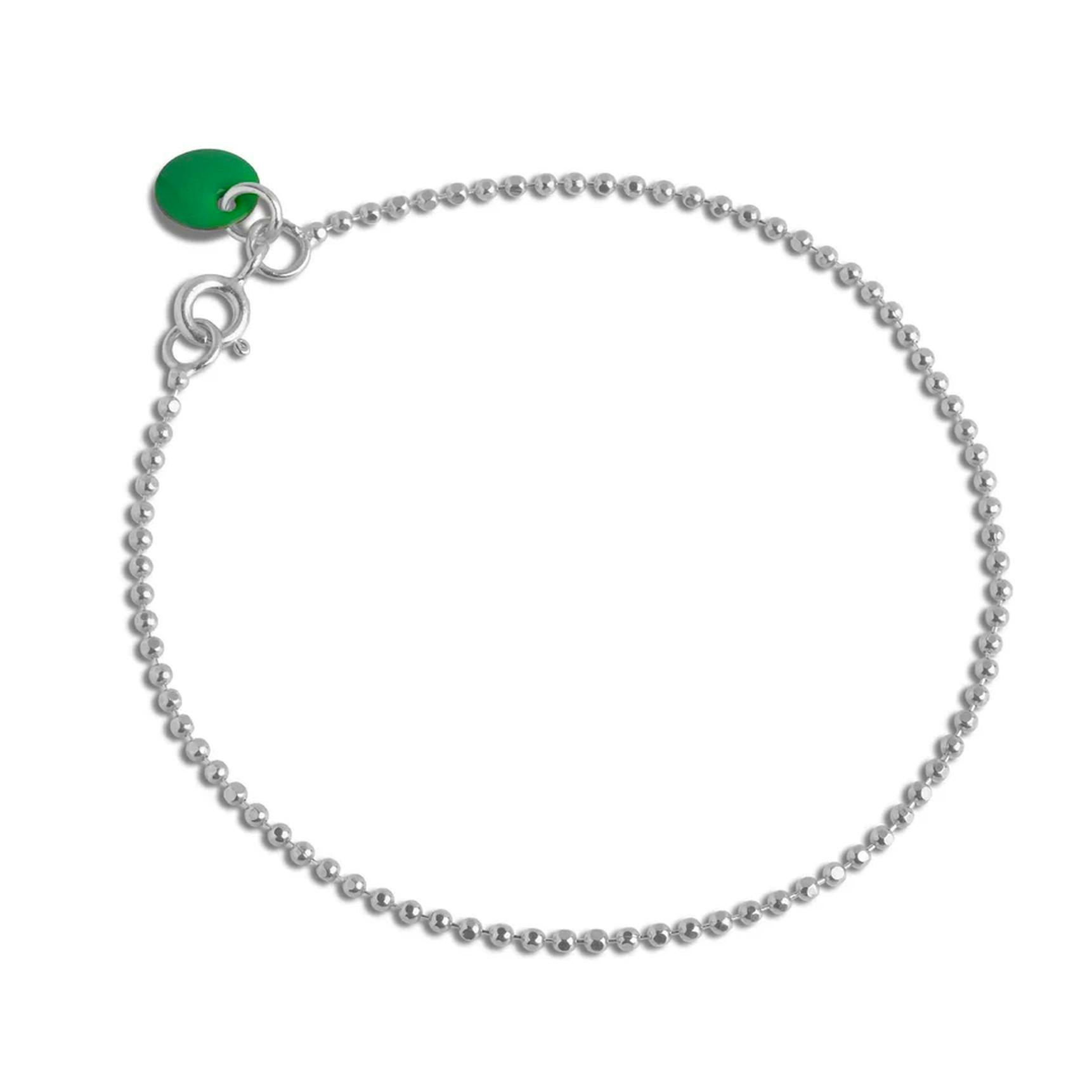 Ball Chain Bracelet Petrol Green