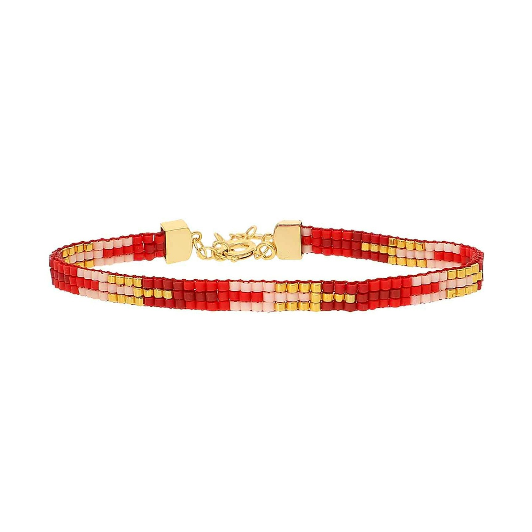 Mary Red Bracelet fra Nuni Copenhagen i Forgylt-Sølv Sterling 925