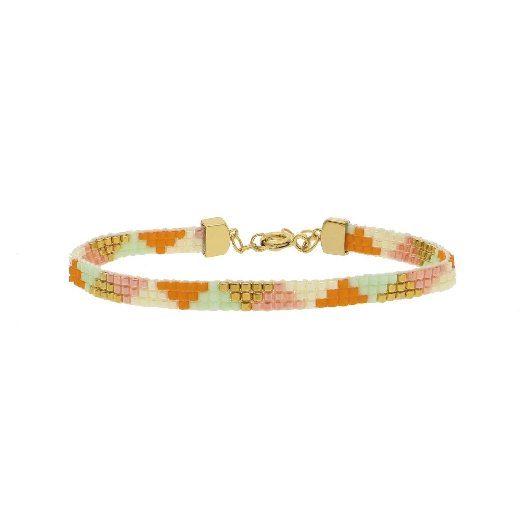 Nancy Orange Multi Bracelet von Nuni Copenhagen in Vergoldet-Silber Sterling 925