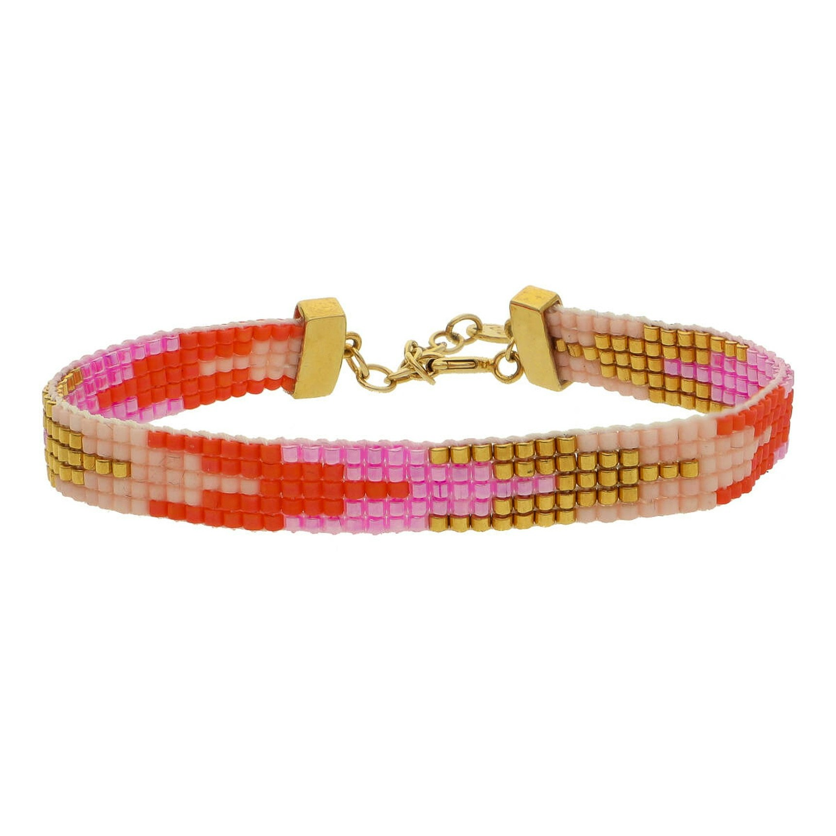 Monika Coral Love Bracelet fra Nuni Copenhagen i Forgylt-Sølv Sterling 925