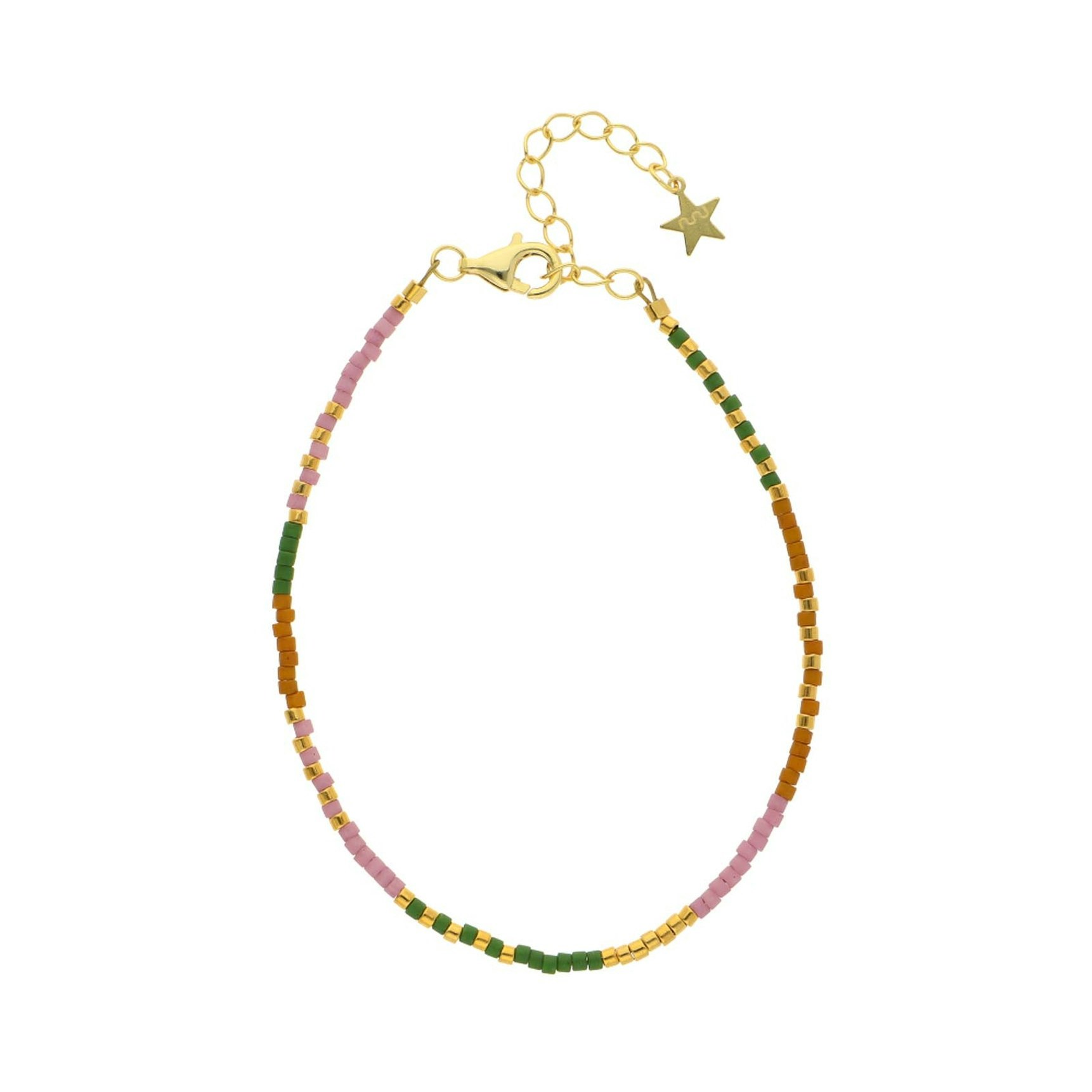 Nanna Green Multi Bracelet von Nuni Copenhagen in Vergoldet-Silber Sterling 925