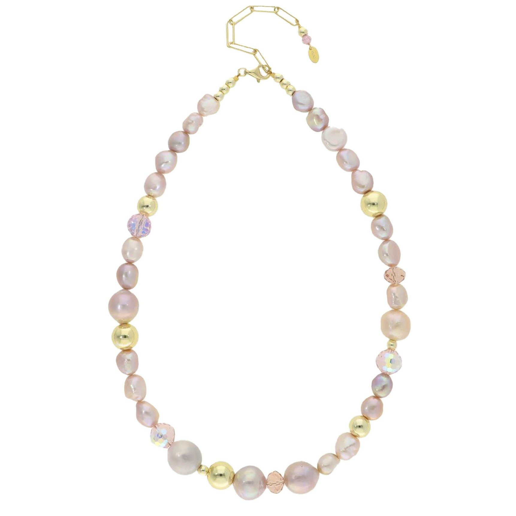 Solveig Necklace fra Nuni Copenhagen i Forgylt-Sølv Sterling 925