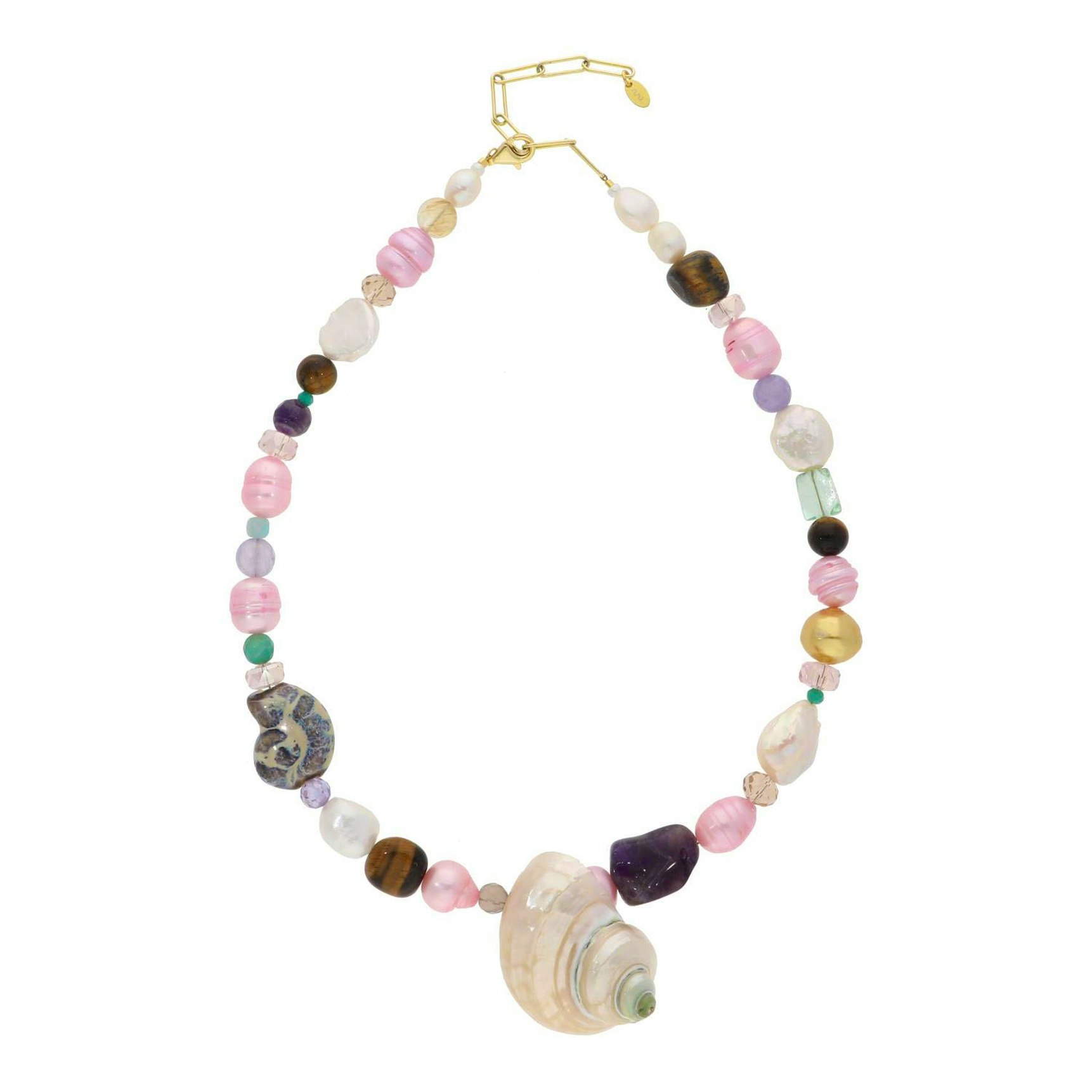 Mollie Multi Necklace fra Nuni Copenhagen i Forgylt-Sølv Sterling 925