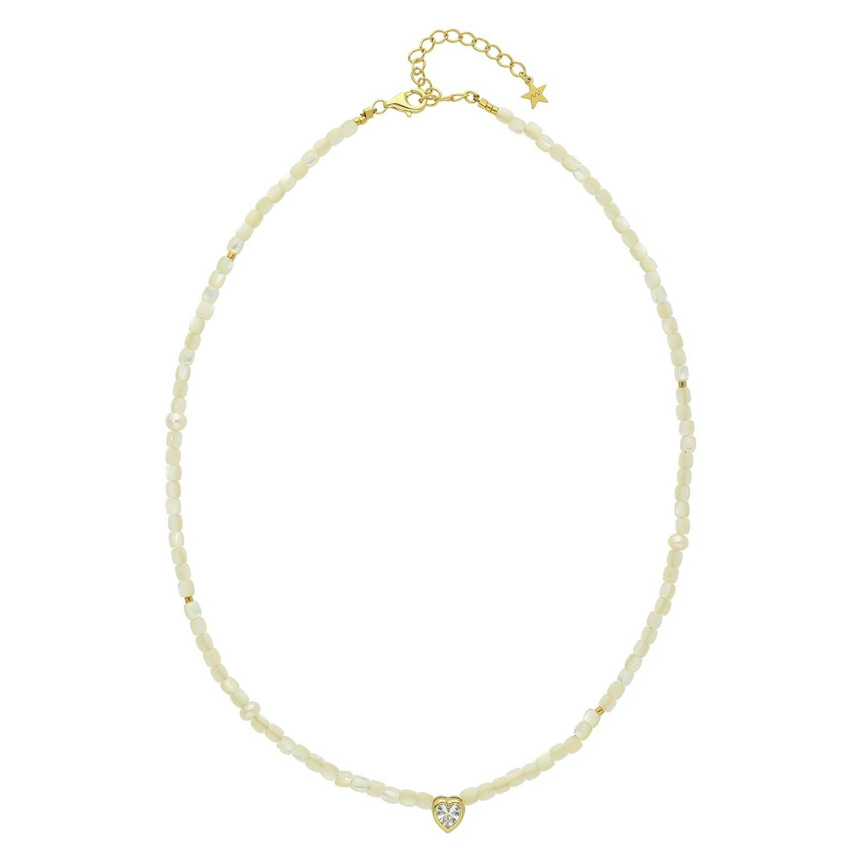 Molly Pearl Necklace fra Nuni Copenhagen i Forgylt-Sølv Sterling 925