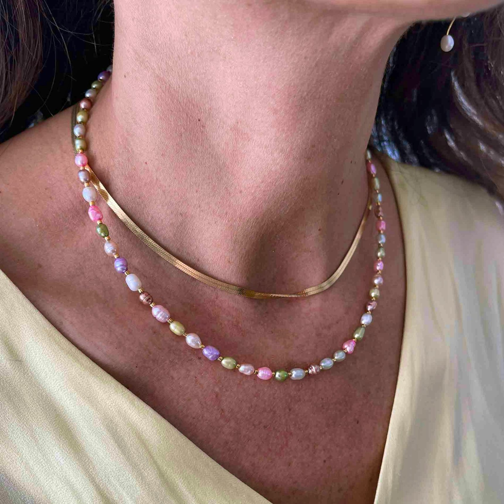 Maddison Light Multi Necklace von Nuni Copenhagen in Vergoldet-Silber Sterling 925