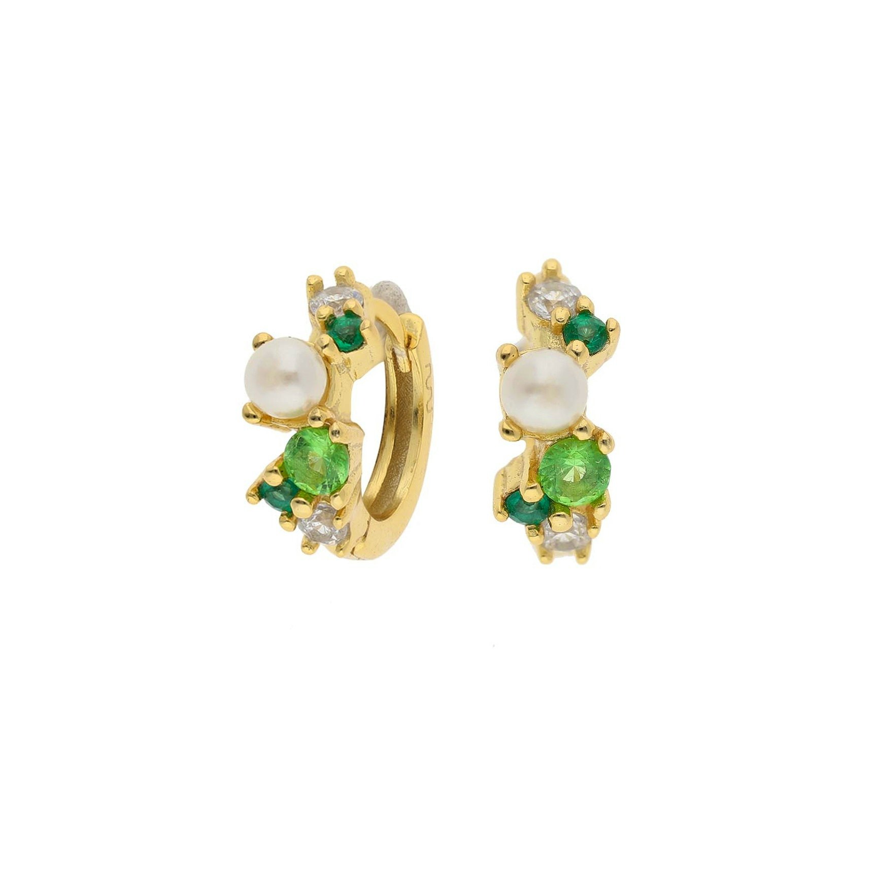 Ella Green Hoops fra Nuni Copenhagen i Forgylt-Sølv Sterling 925