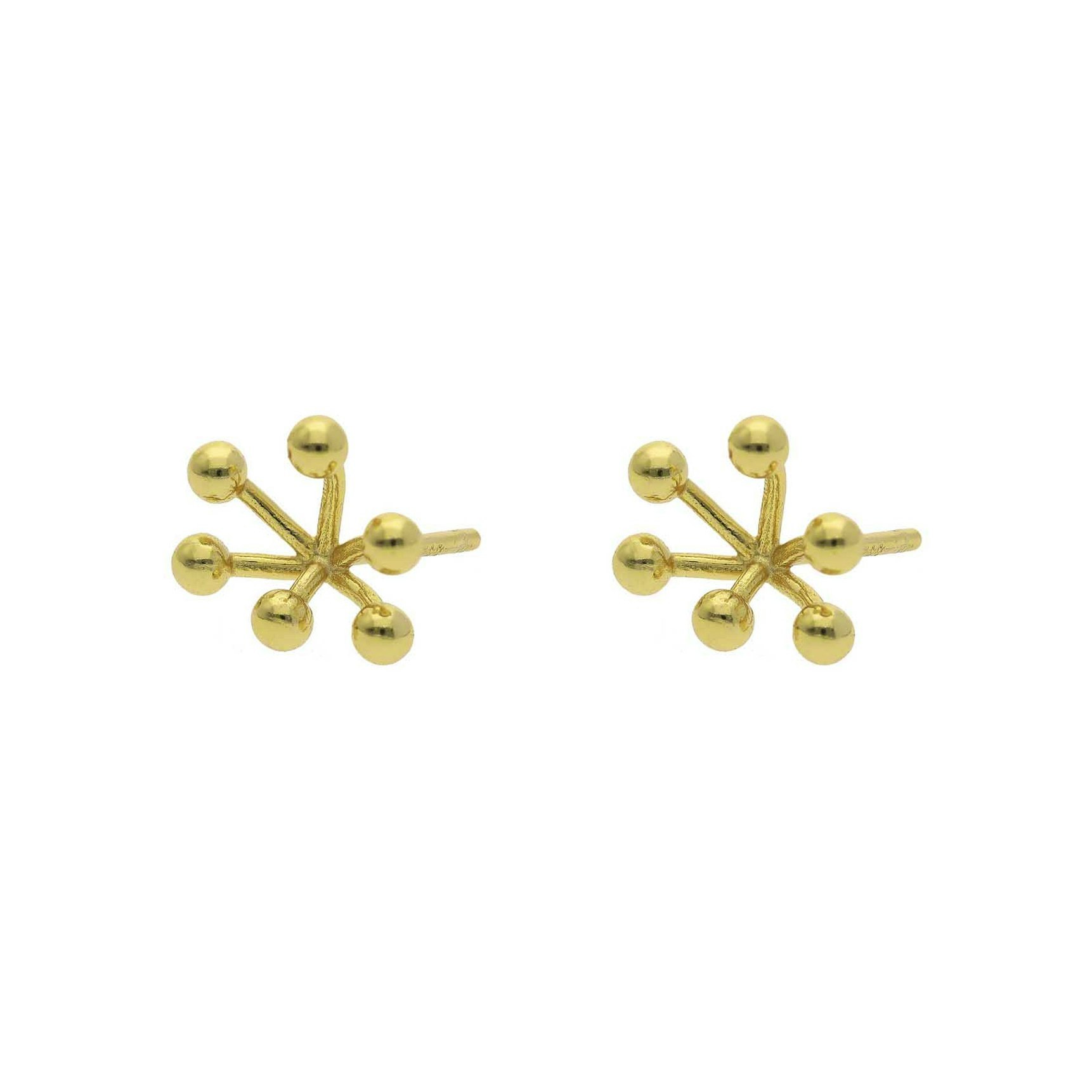 Ida Gold Earsticks fra Nuni Copenhagen i Forgyldt-Sølv Sterling 925