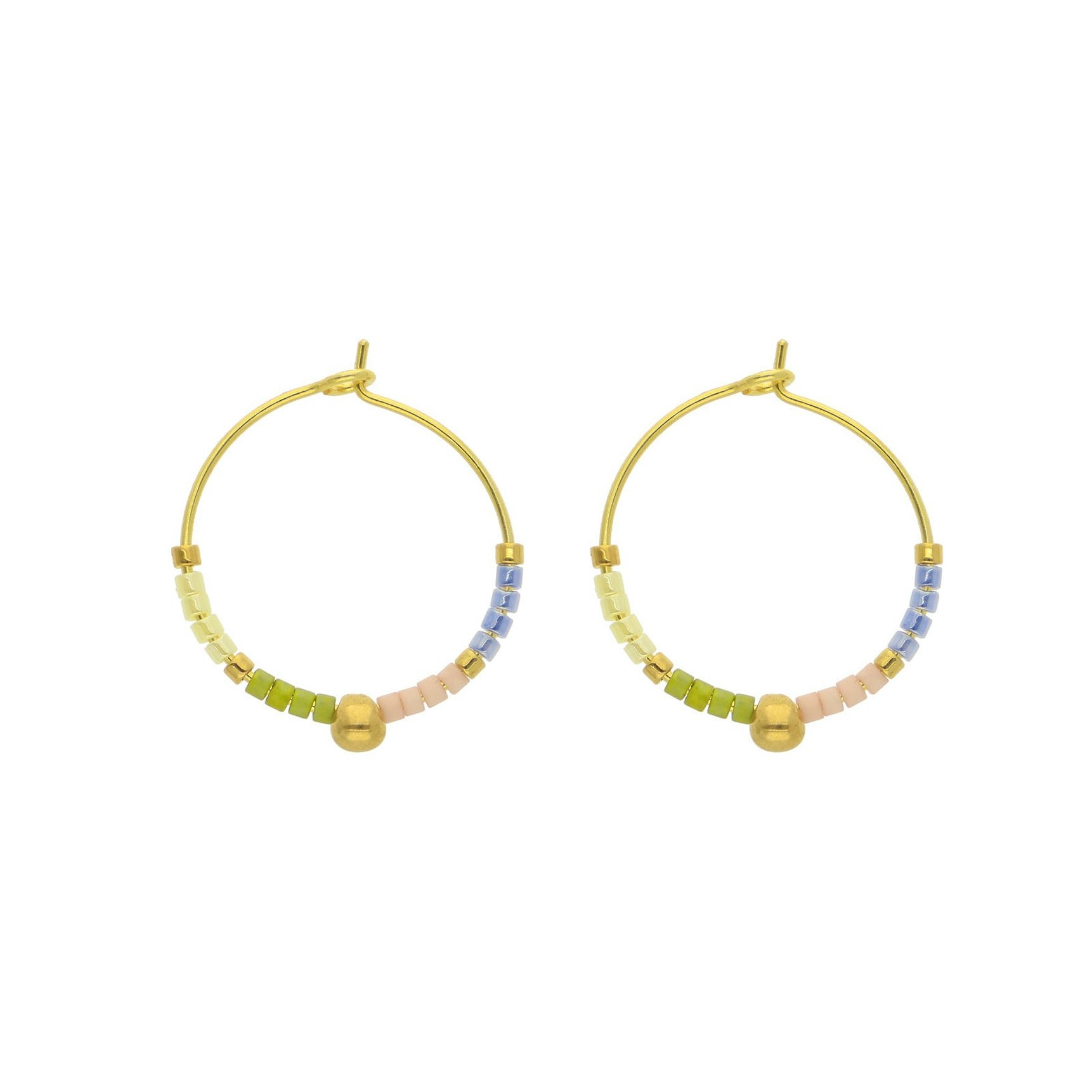 Regitze Forest Hoops von Nuni Copenhagen in Vergoldet-Silber Sterling 925