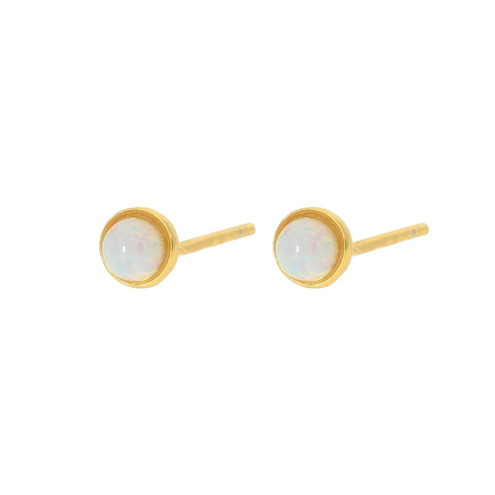 Sigga White Earsticks fra Nuni Copenhagen i Forgylt-Sølv Sterling 925