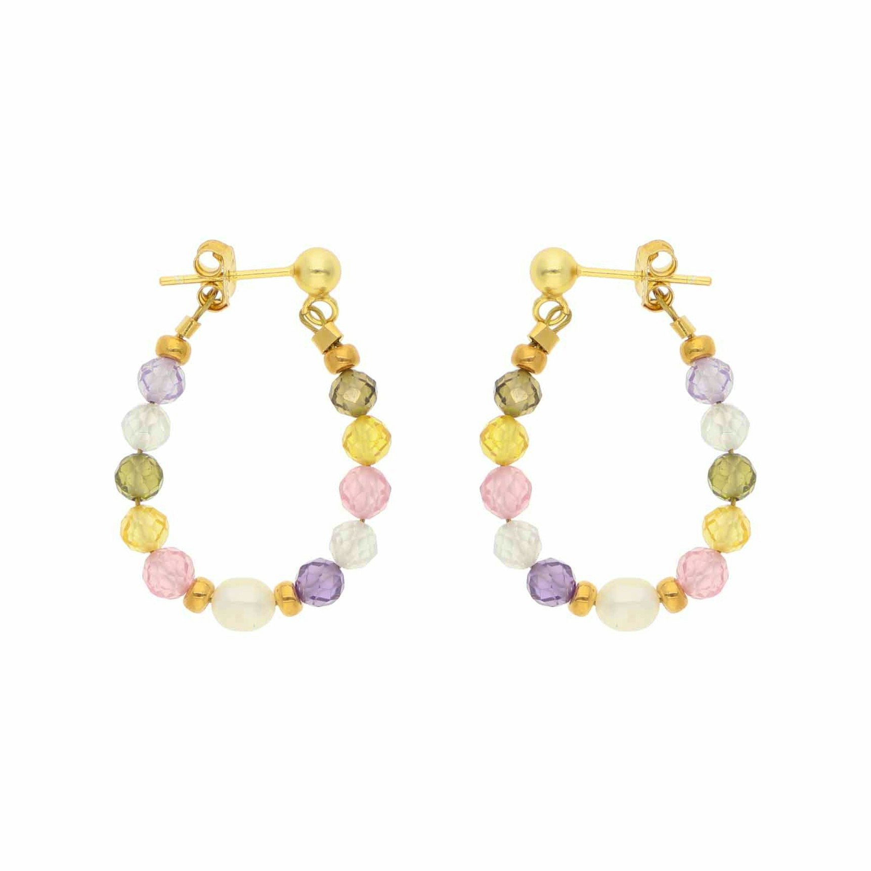 Gina Earrings fra Nuni Copenhagen i Forgylt-Sølv Sterling 925