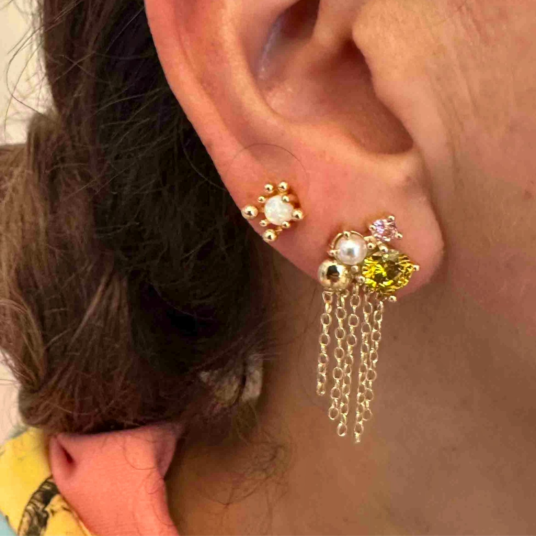 Maddie Earrings från Nuni Copenhagen i Förgyllt-Silver Sterling 925