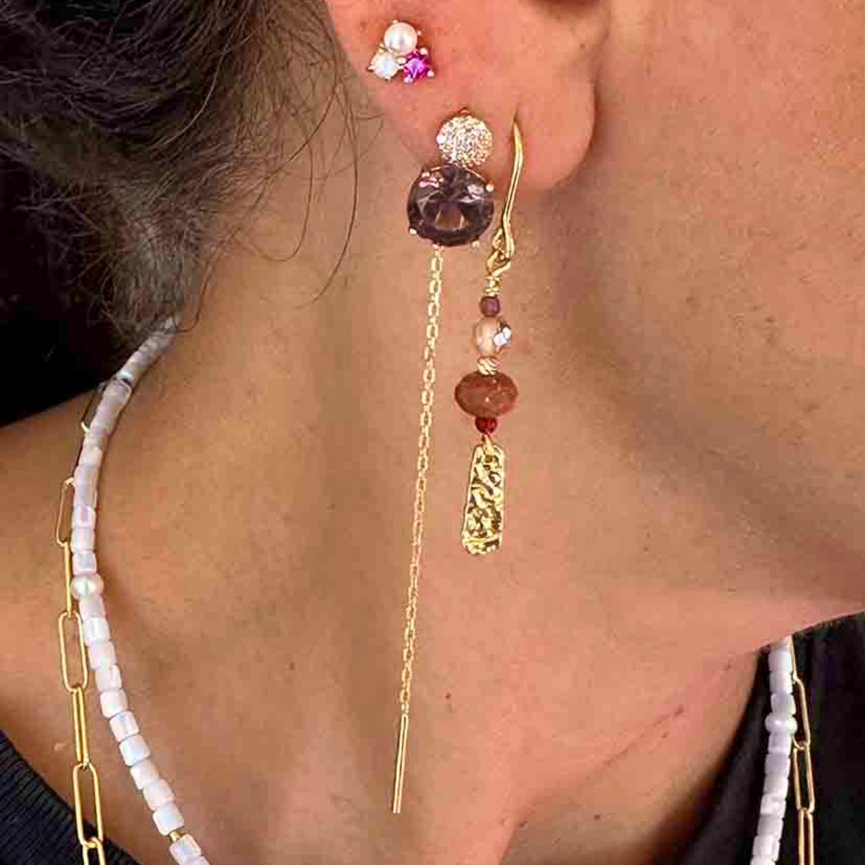 Alma Brown Earchains