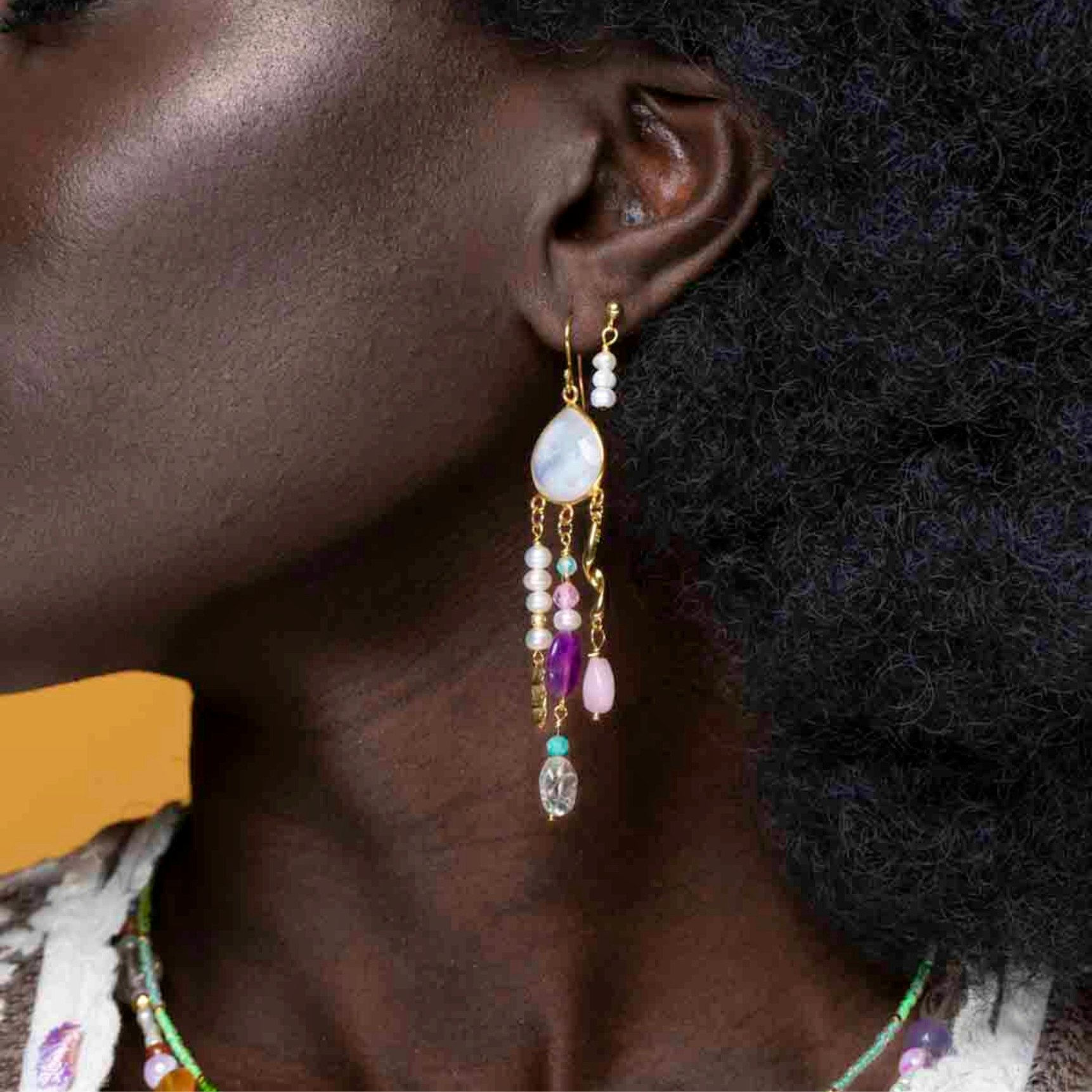 Hazel Earrings fra Nuni Copenhagen i Forgylt-Sølv Sterling 925