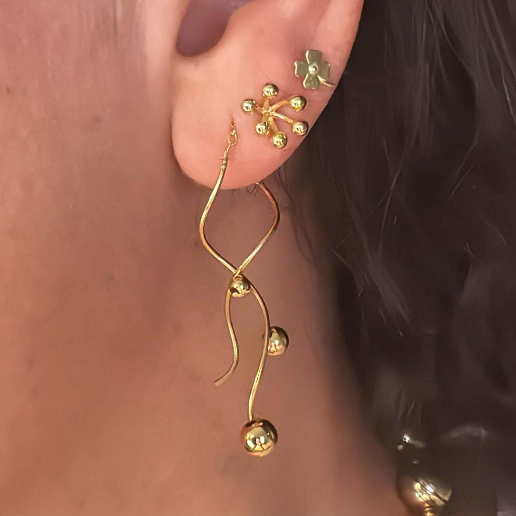 Angelina Small Gold Earrings