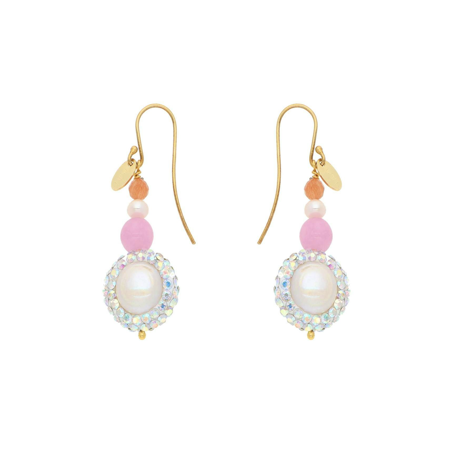 Milani Rose Earrings fra Nuni Copenhagen i Forgylt-Sølv Sterling 925
