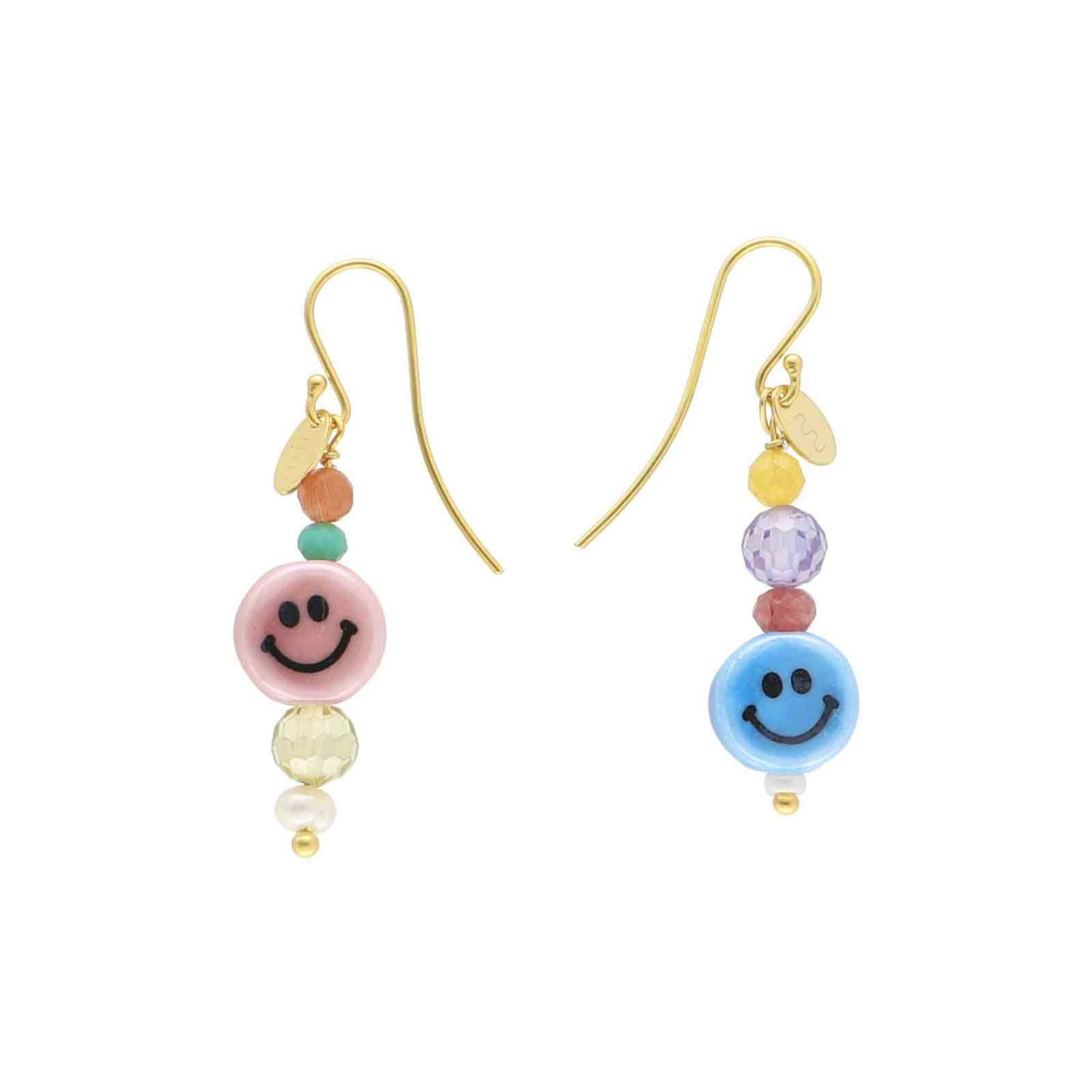 Lulu Multi Earrings von Nuni Copenhagen in Vergoldet-Silber Sterling 925