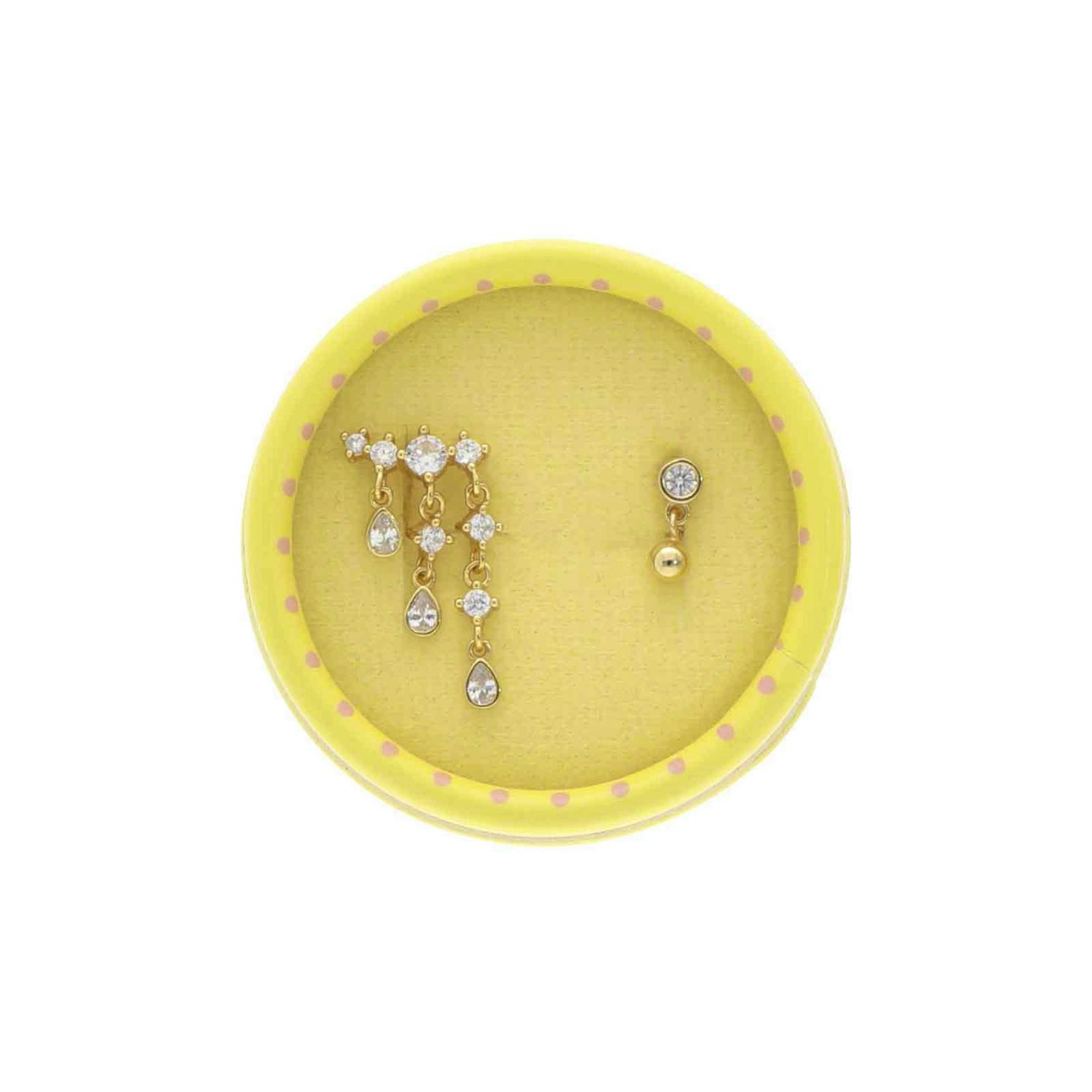 Free As A Bird Right Earring Box von Nuni Copenhagen in Vergoldet-Silber Sterling 925