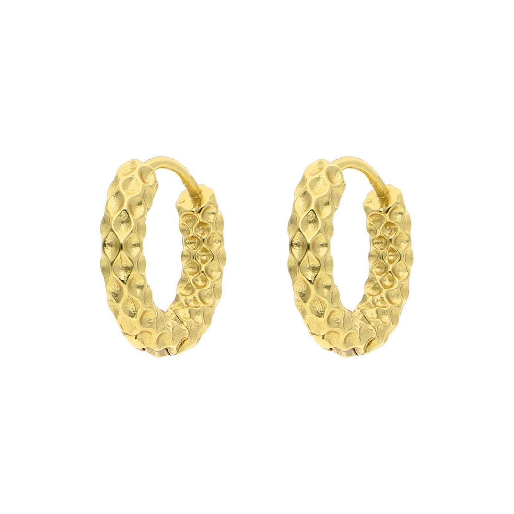 Sabrina Small Hoops fra Nuni Copenhagen i Forgylt-Sølv Sterling 925