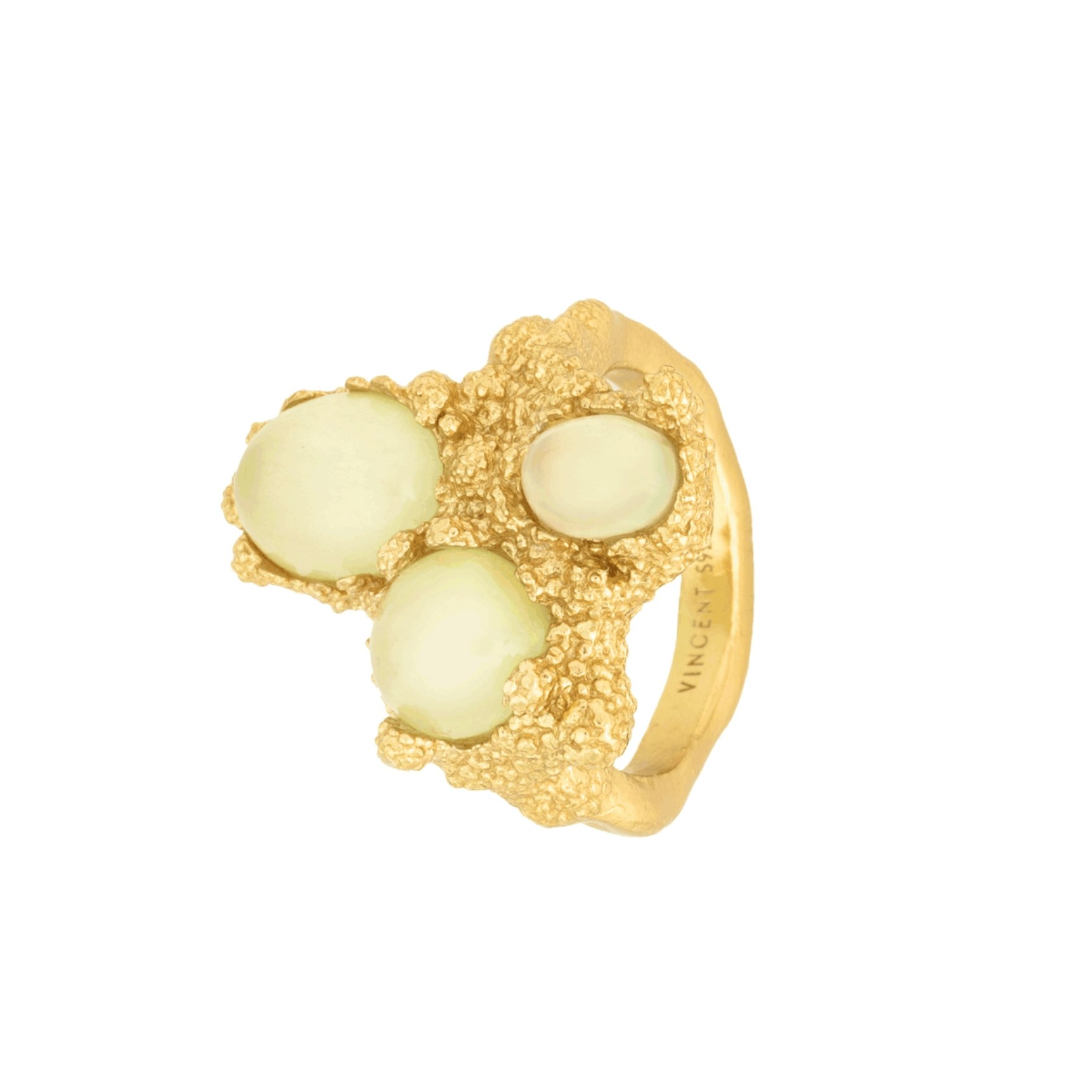 Vows of Tide Ring Bowenite Gilded