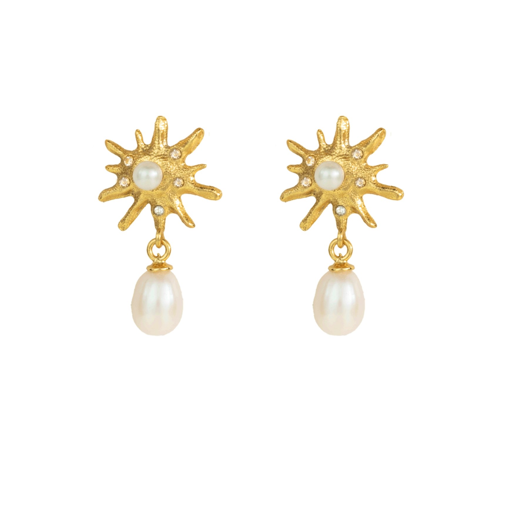 Rhea Earrings fra House Of Vincent i Forgylt-Sølv Sterling 925