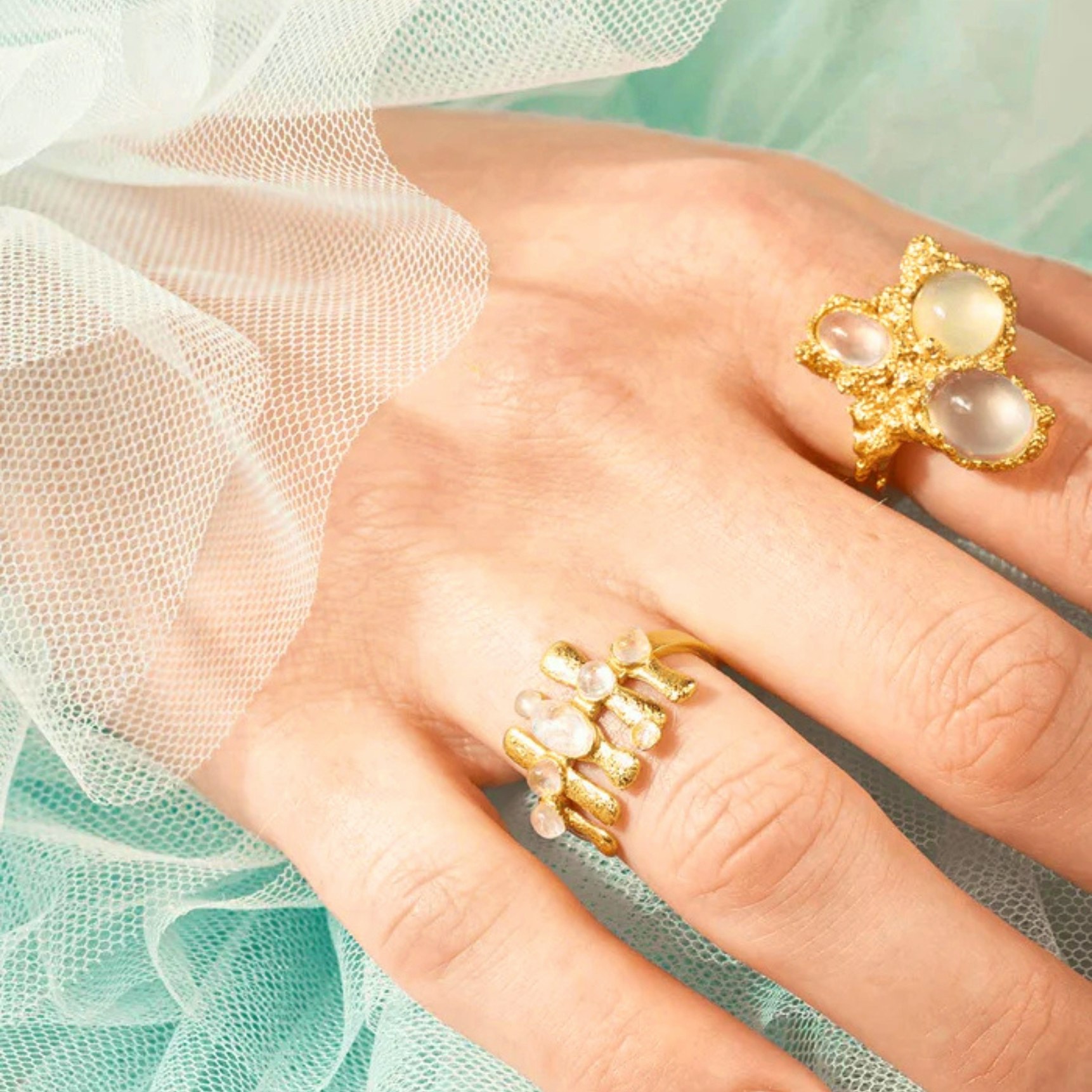 Moonshine Bay Ring Moonstone