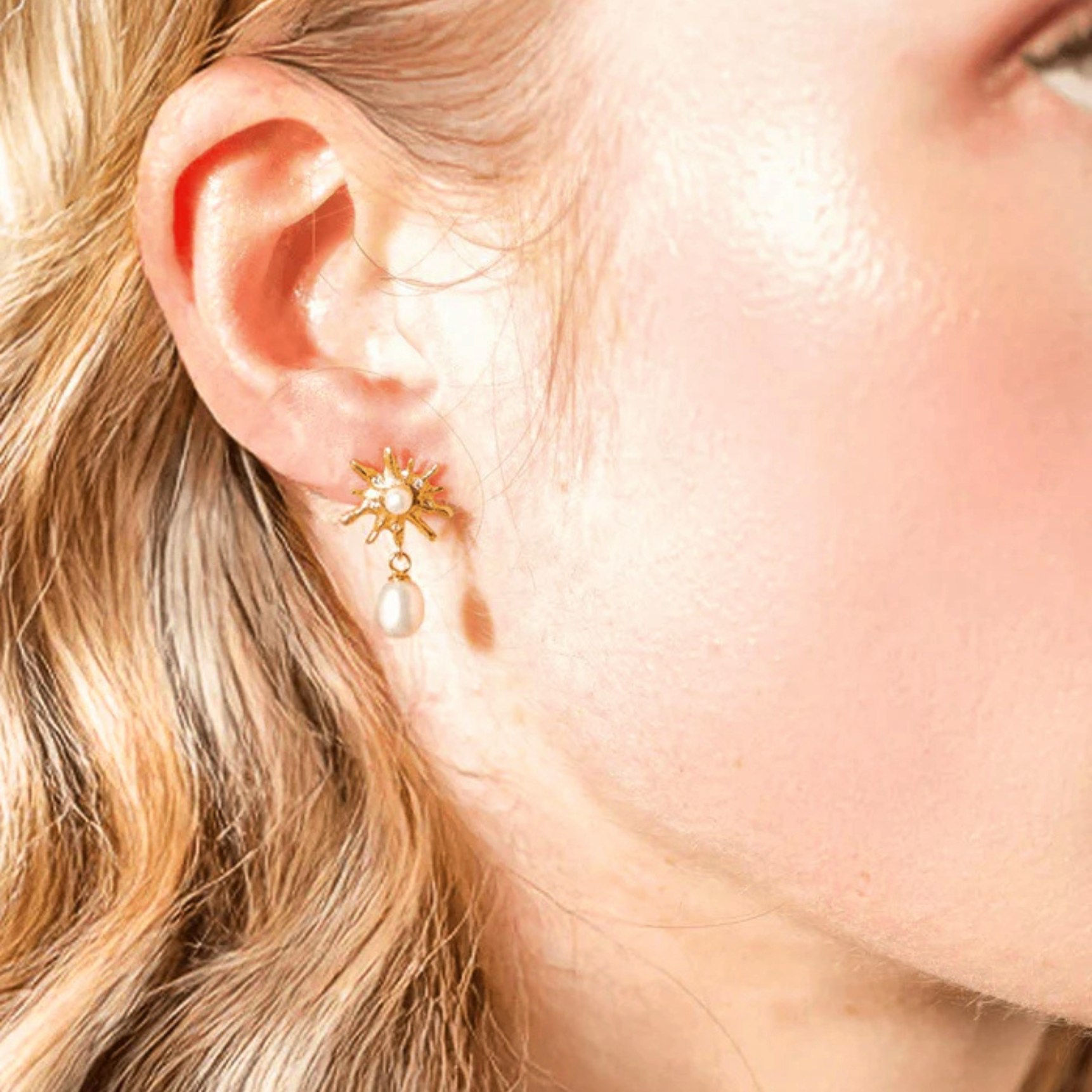 Rhea Earrings fra House Of Vincent i Forgylt-Sølv Sterling 925
