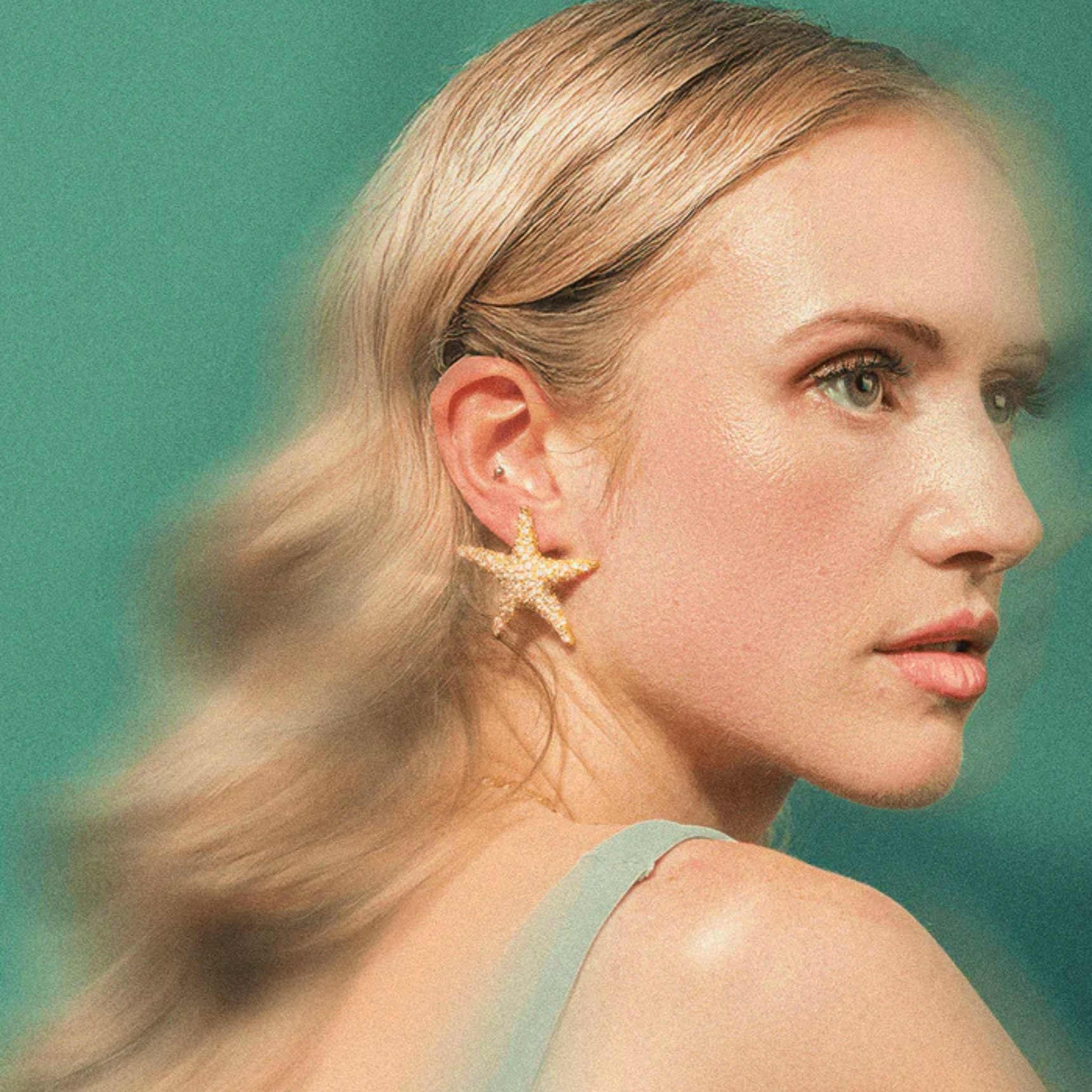 Siren Elegy Earrings von House Of Vincent in Vergoldet-Silber Sterling 925