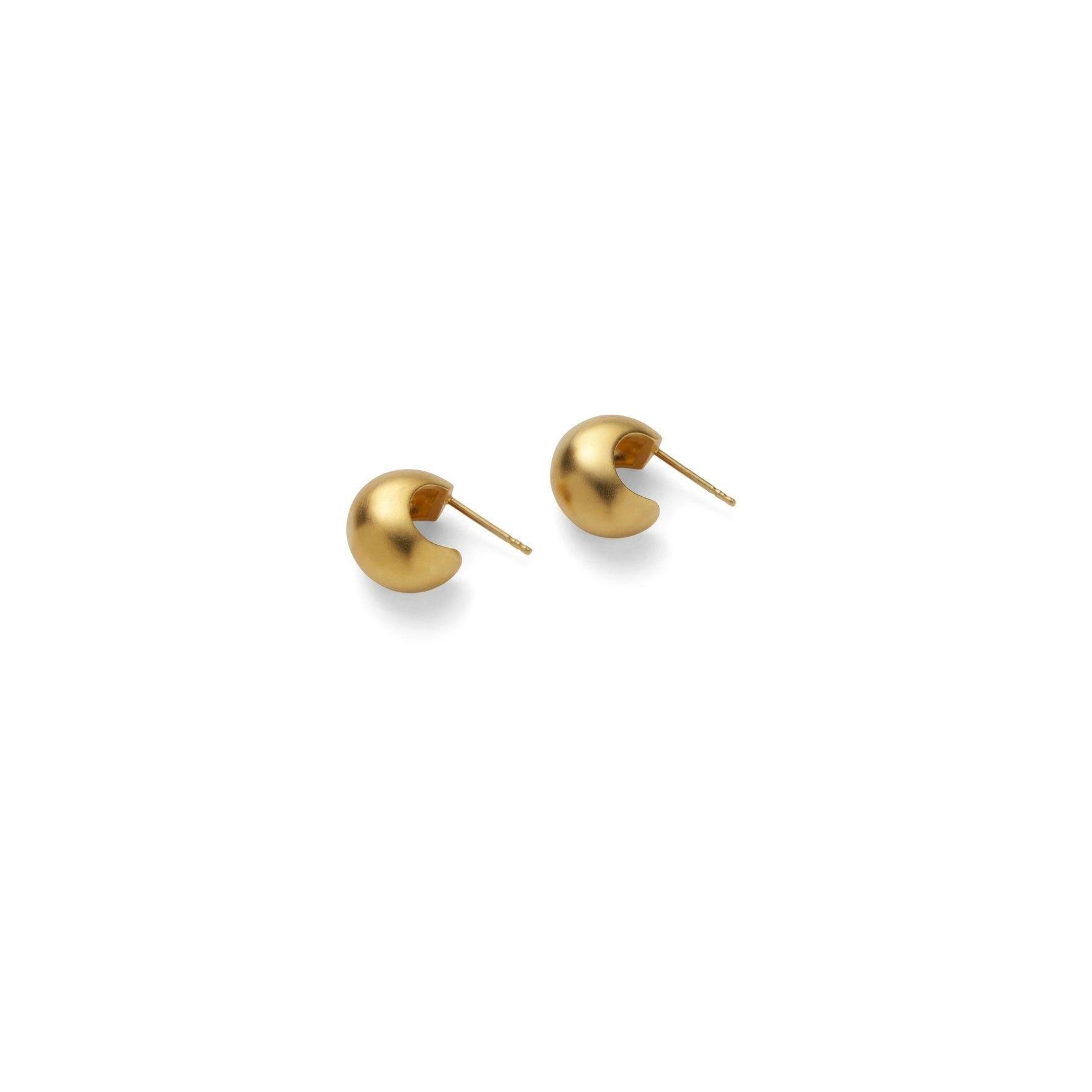 Small Echo Hoops van Pernille Corydon in Verguld messing