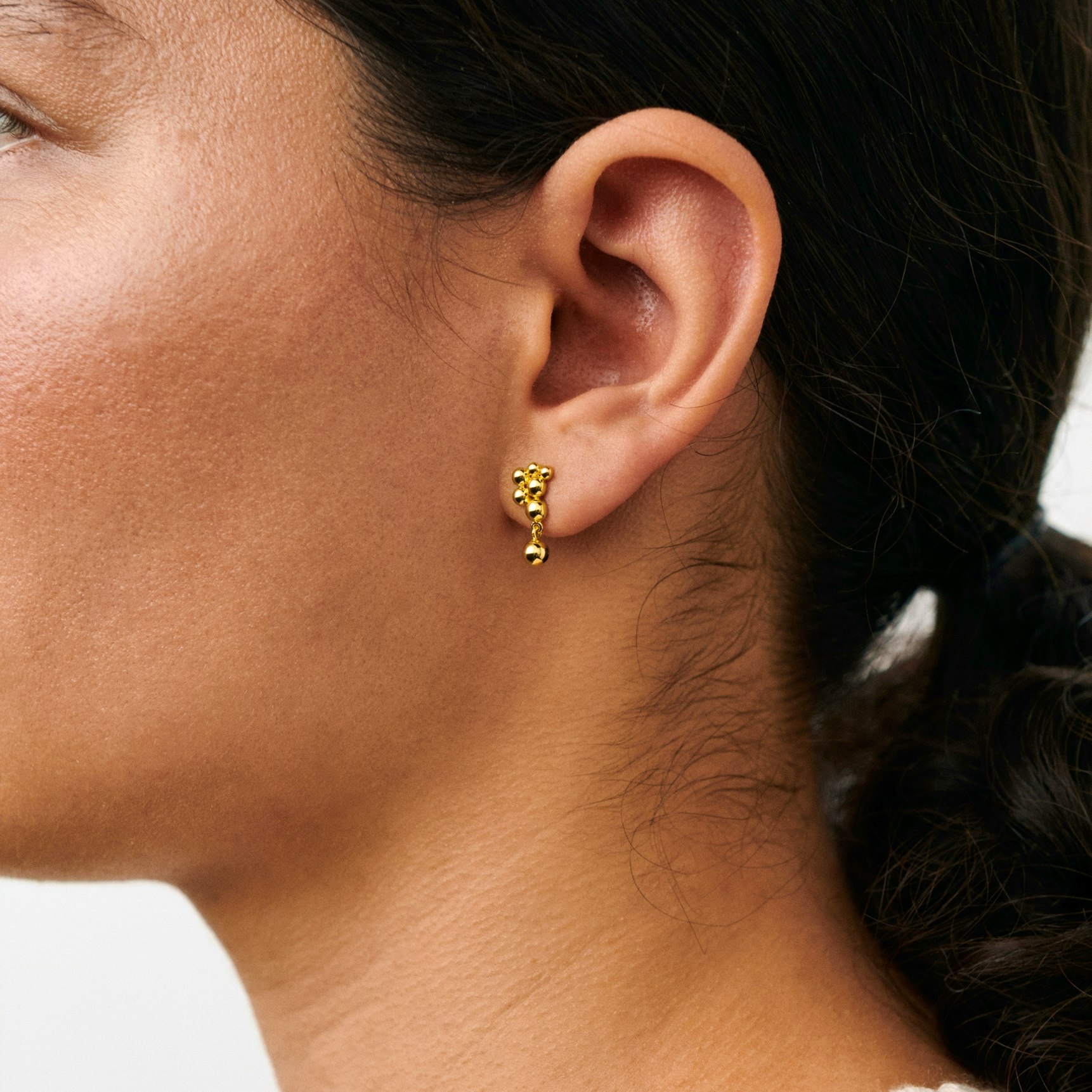 Pebble Earrings fra Pernille Corydon i Forgylt-Sølv Sterling 925