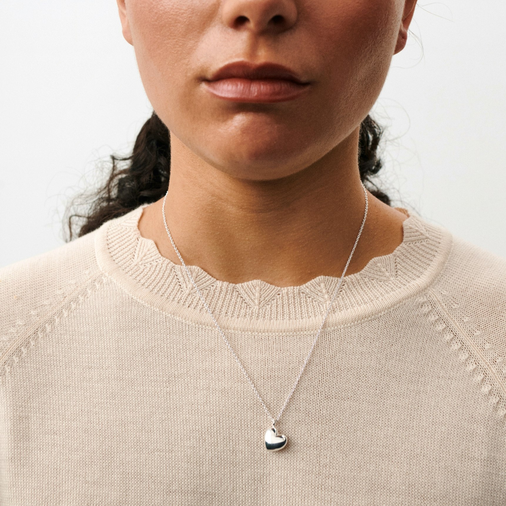 Sweetheart Necklace van Pernille Corydon in Verzilverd messing