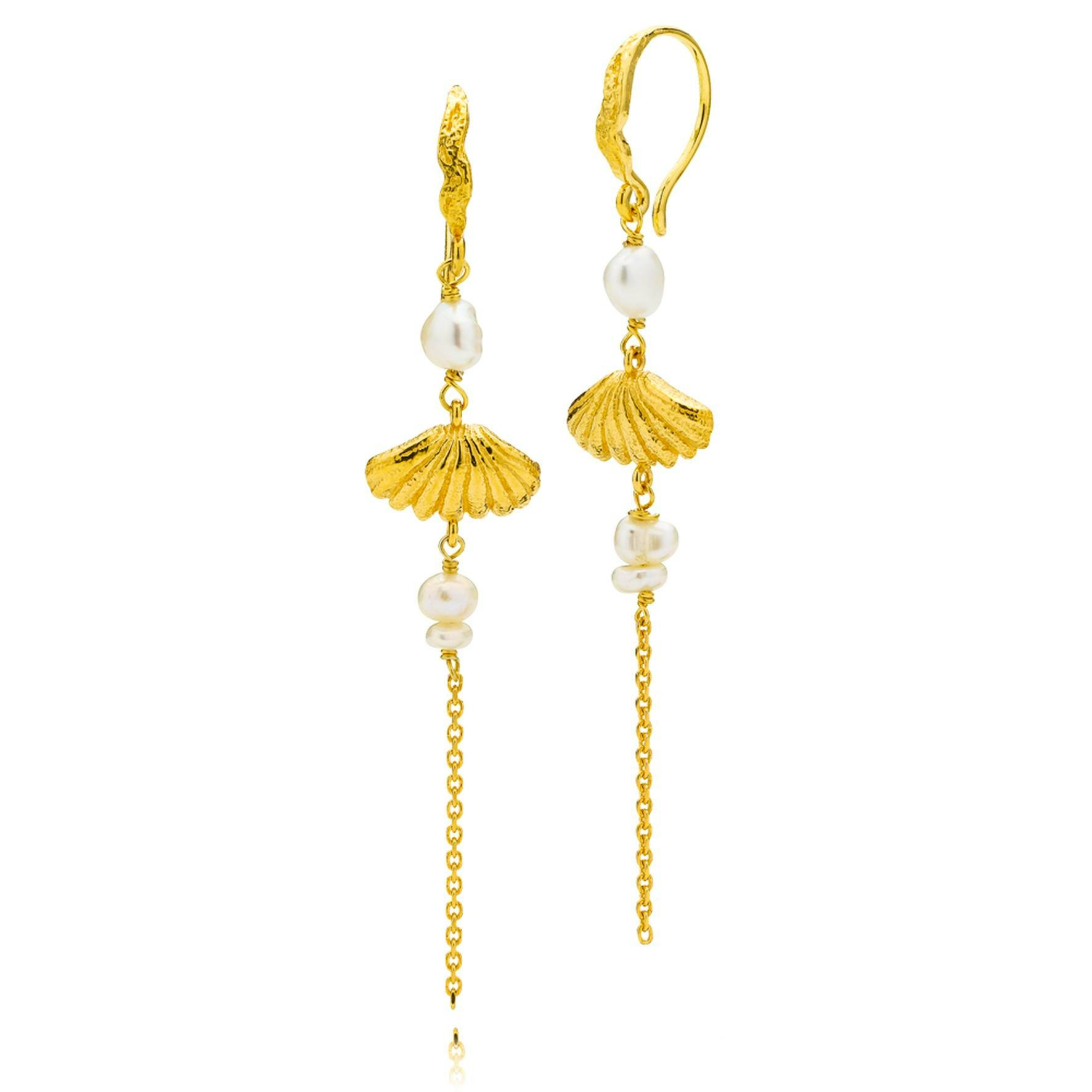 Darya Earchains van Sistie in Verguld-Zilver Sterling 925