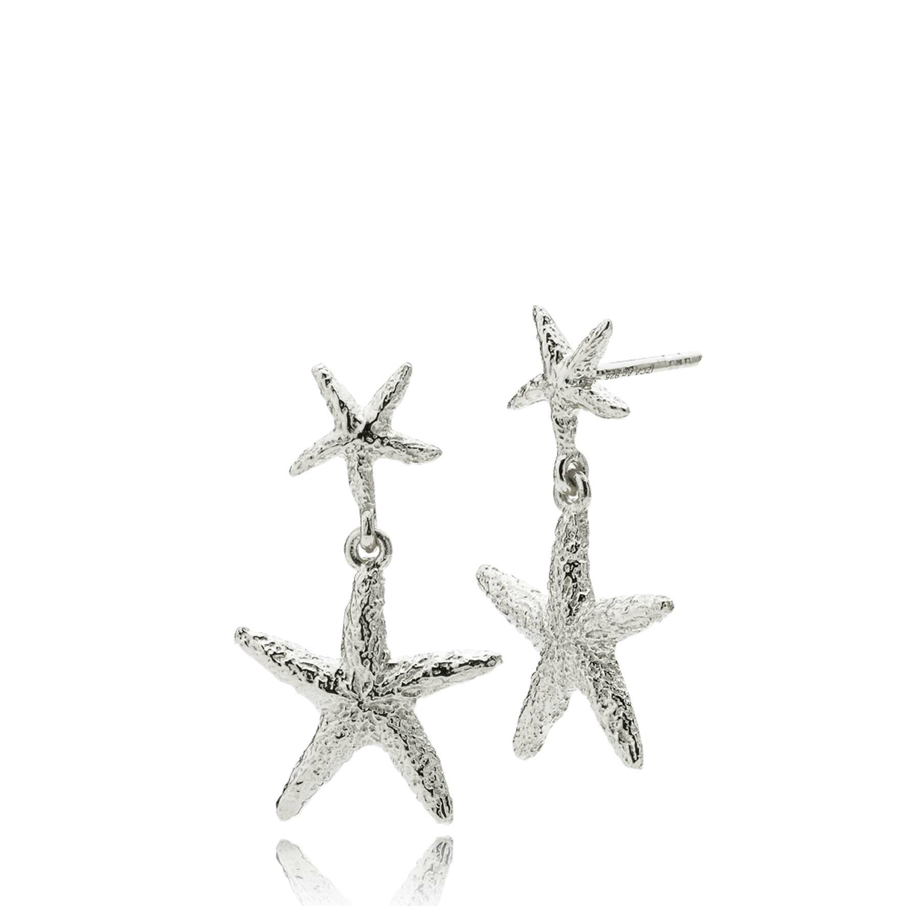 Selina Starfish Earrings van Sistie in Zilver Sterling 925