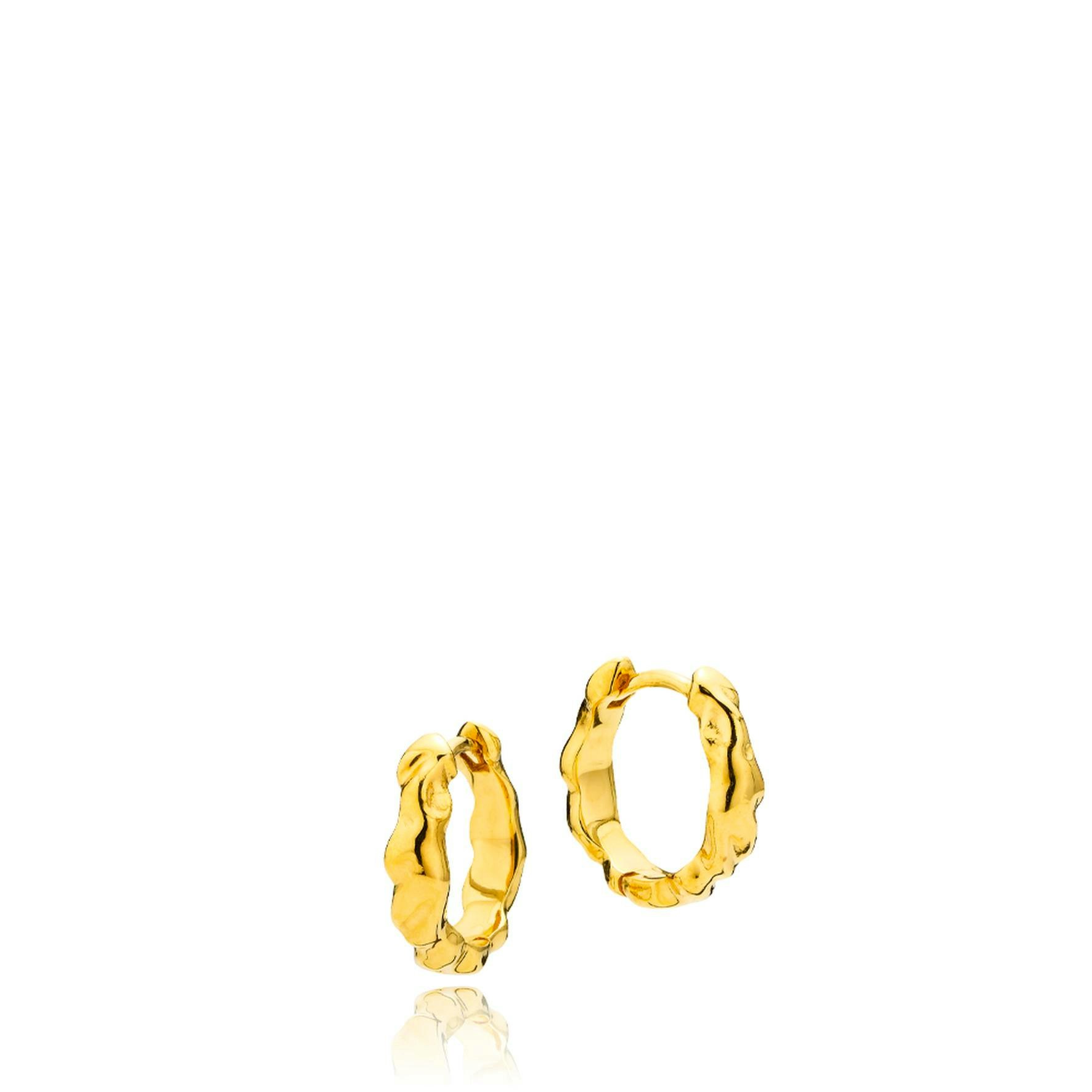 Oceana Hoops van Sistie in Verguld-Zilver Sterling 925