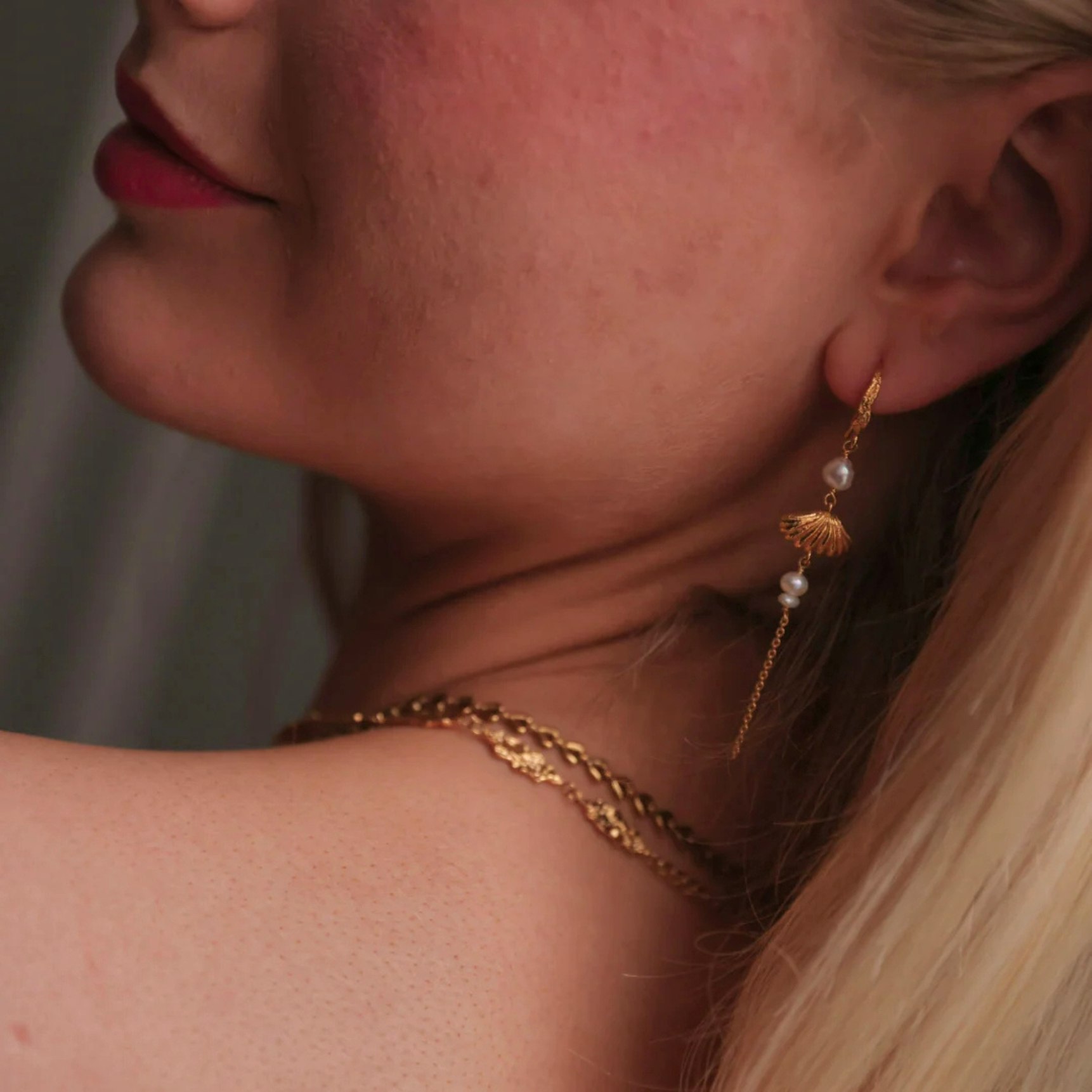 Darya Earchains van Sistie in Verguld-Zilver Sterling 925