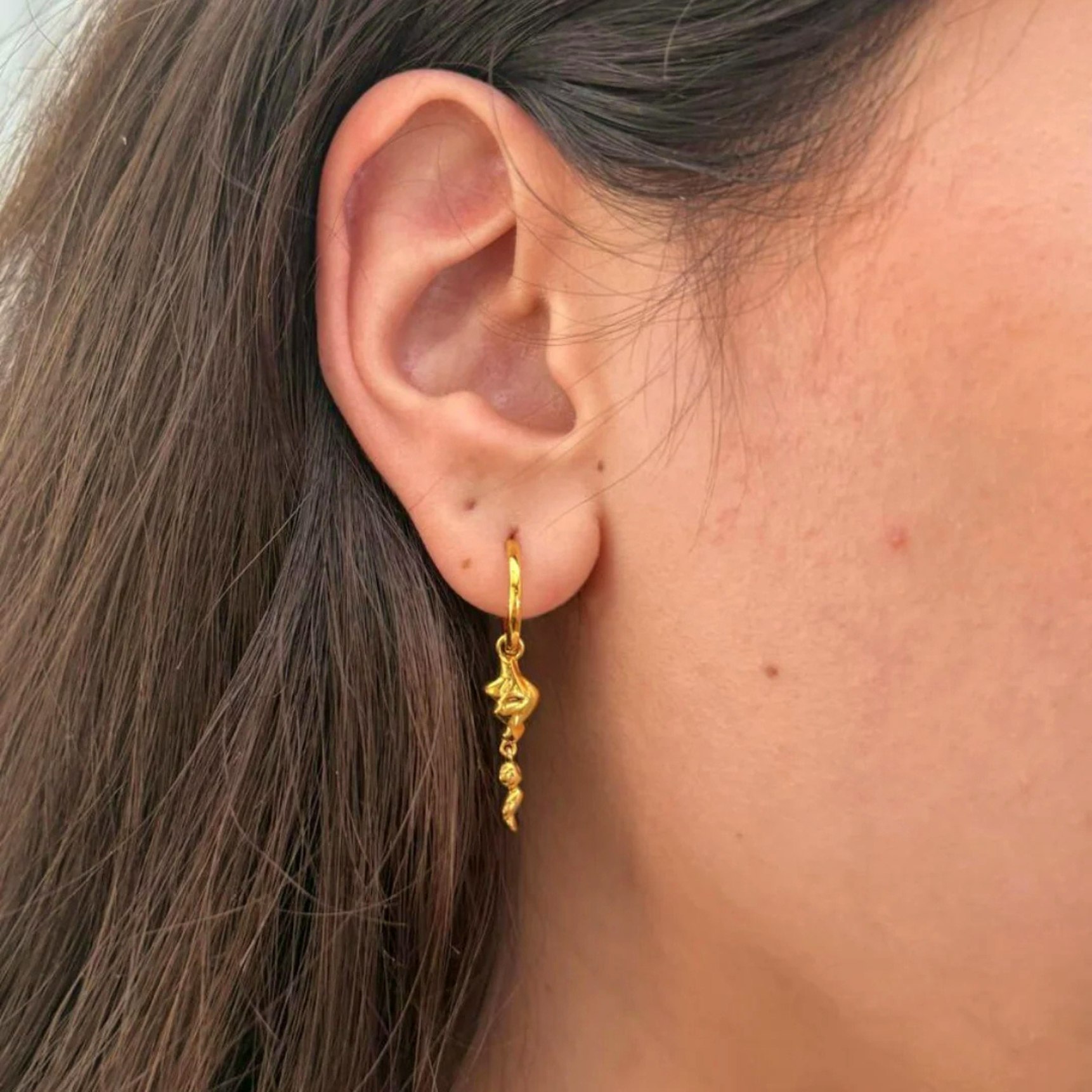 Oceana Earrings fra Sistie i Forgylt-Sølv Sterling 925