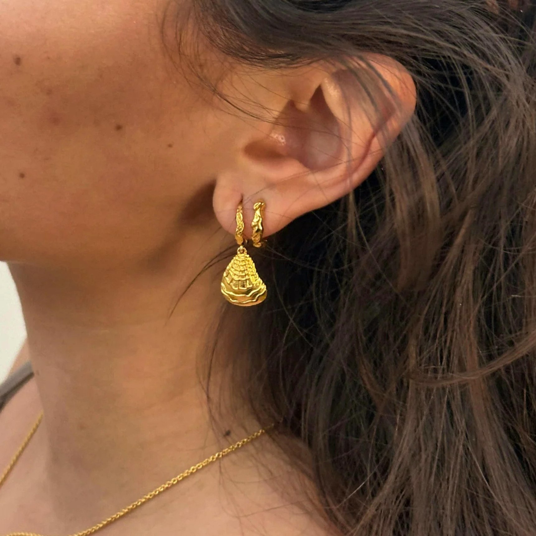 Oceana Hoops van Sistie in Zilver Sterling 925