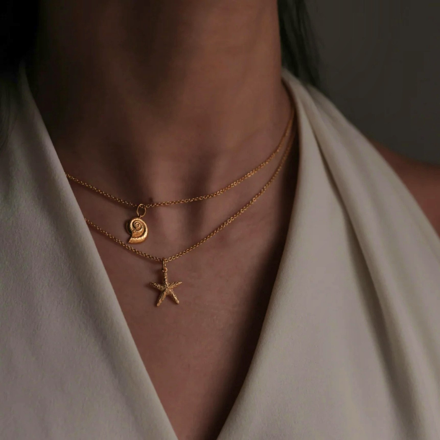 Navia Necklace van Sistie in Verguld-Zilver Sterling 925