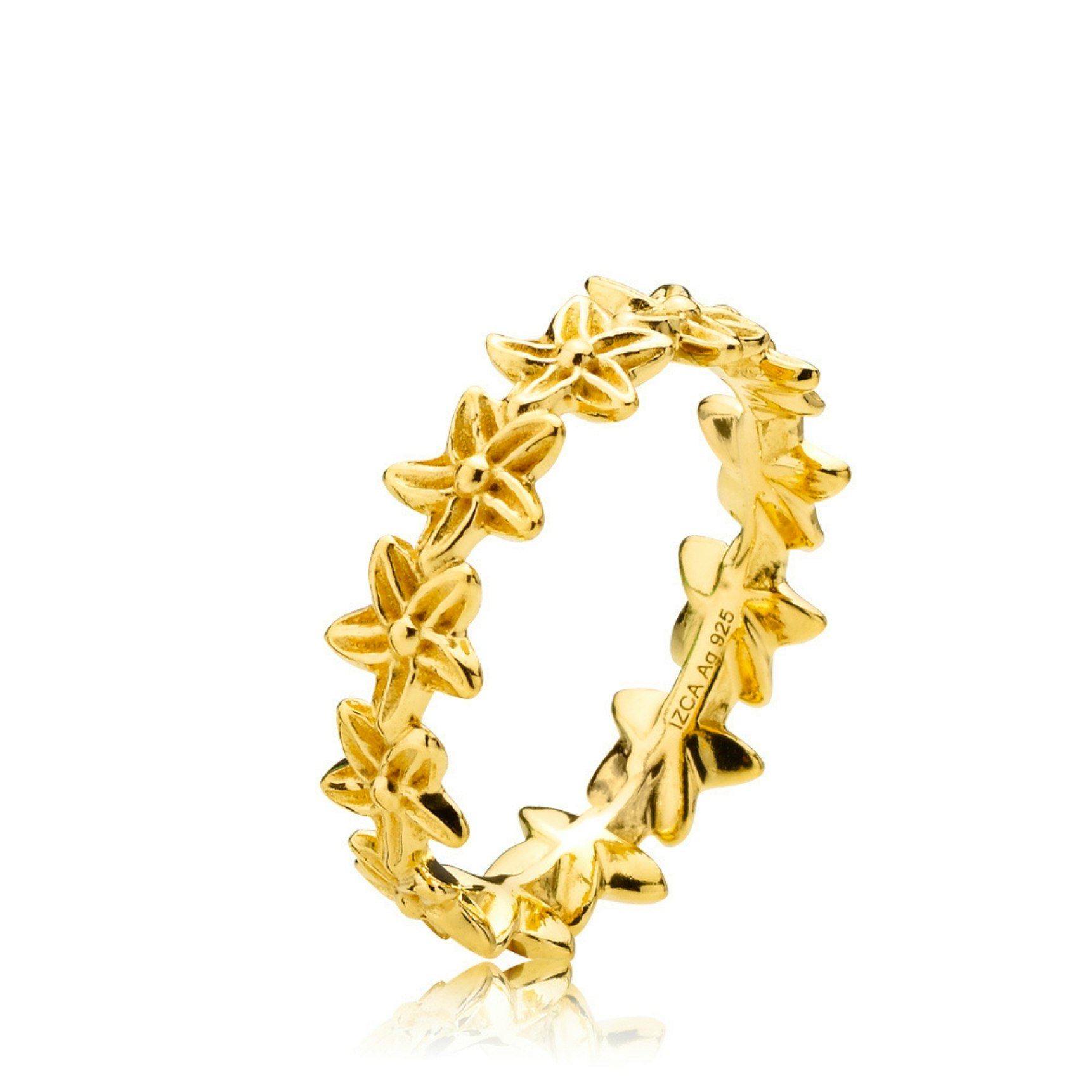 Rosalina Ring Large van Izabel Camille in Verguld-Zilver Sterling 925