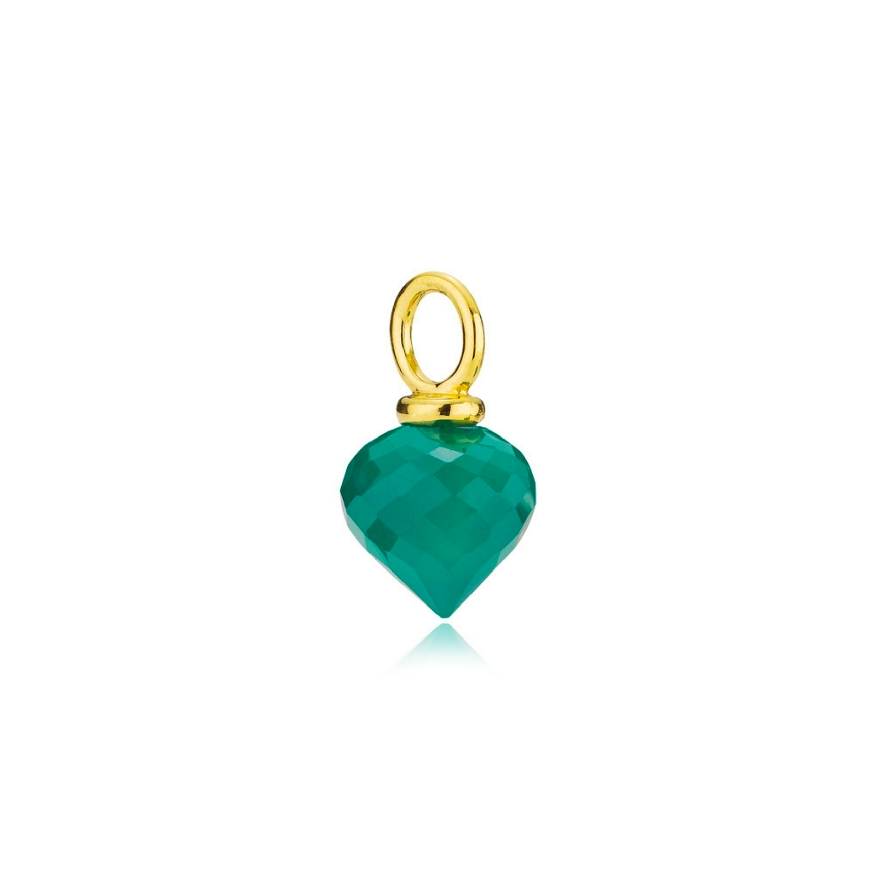 Liva Green Pendant fra Izabel Camille i Forgylt-Sølv Sterling 925